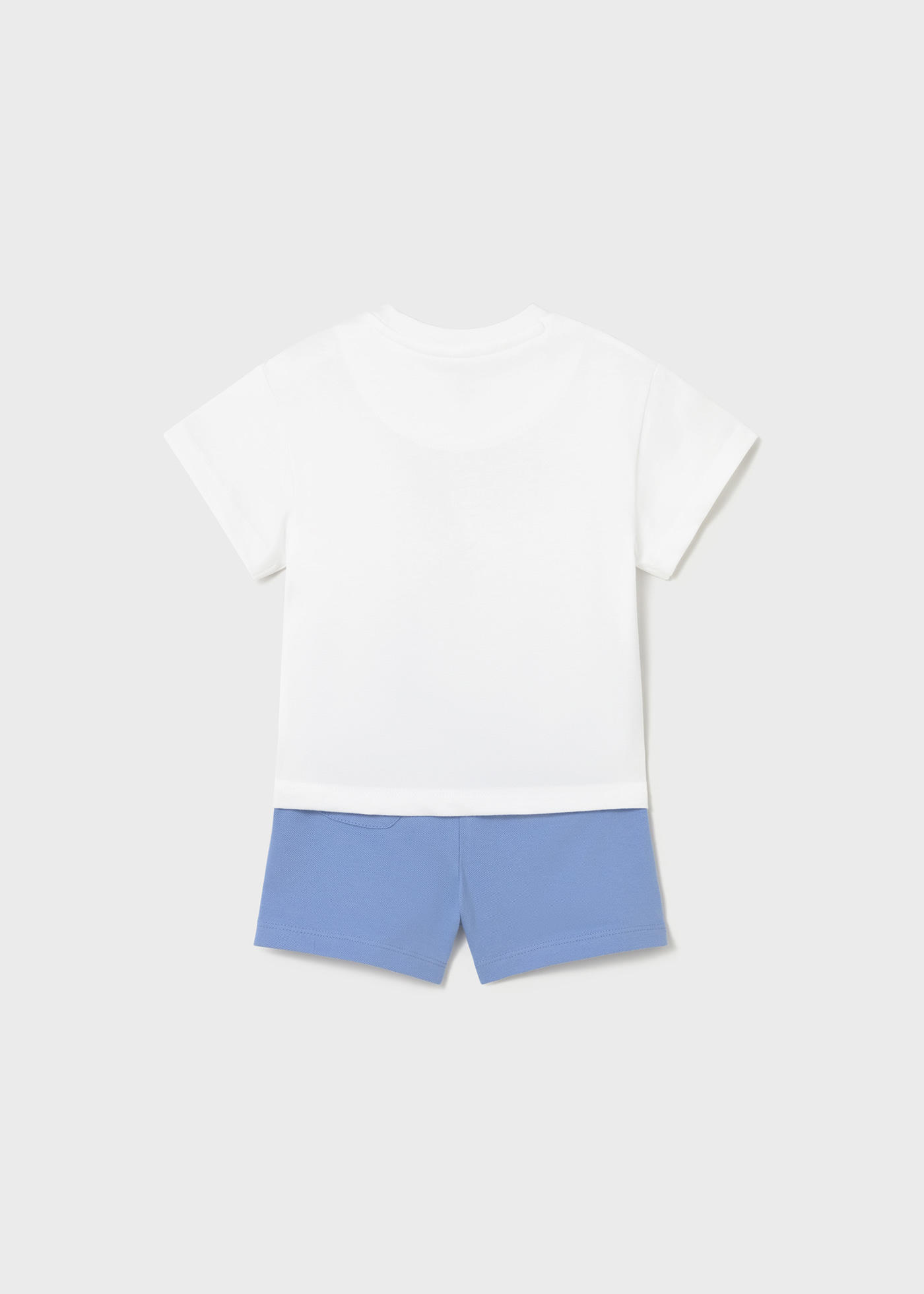 Komplet z bermudami z aplikacją dla niemowlęcia