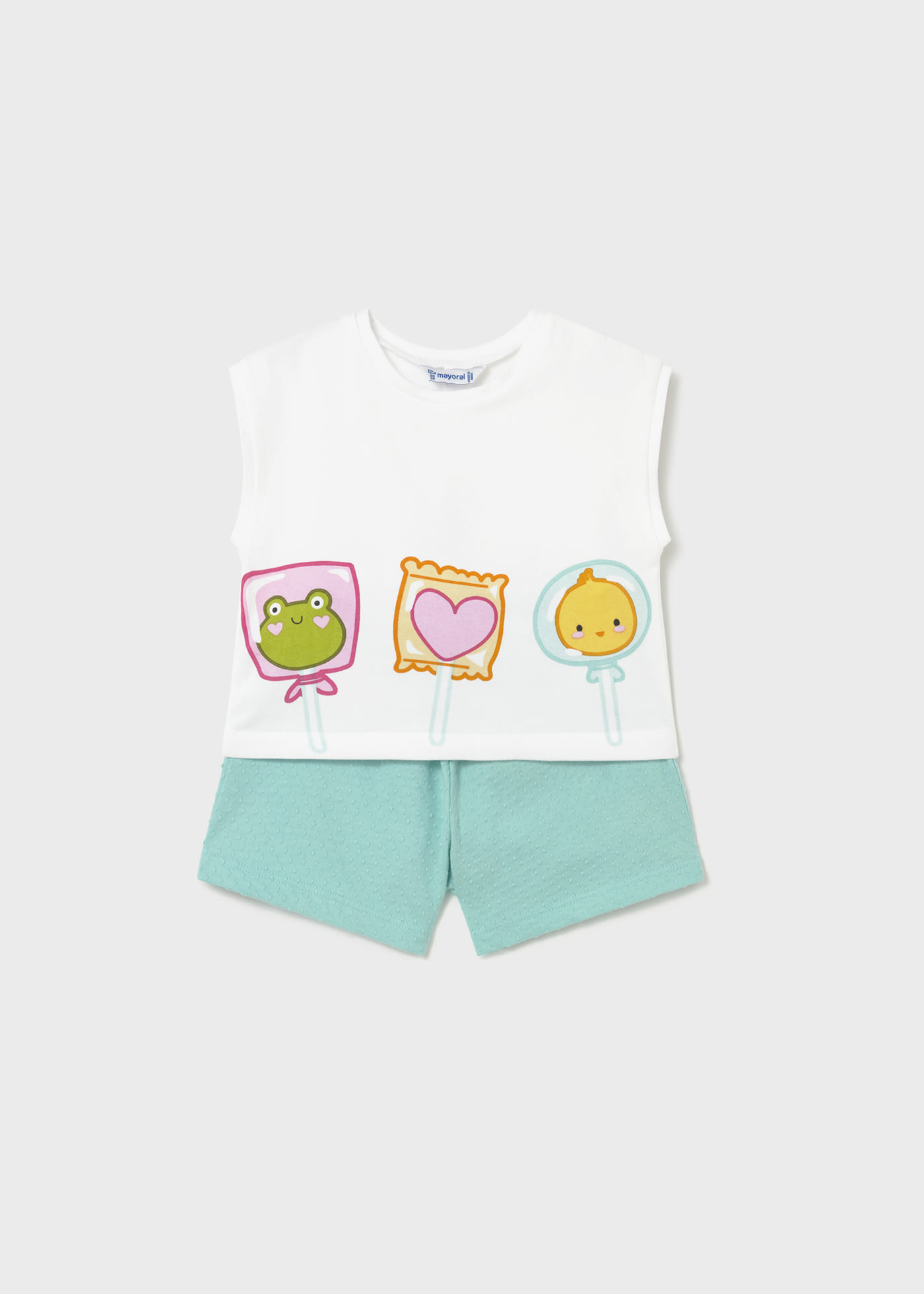 Conjunto short print bebé
