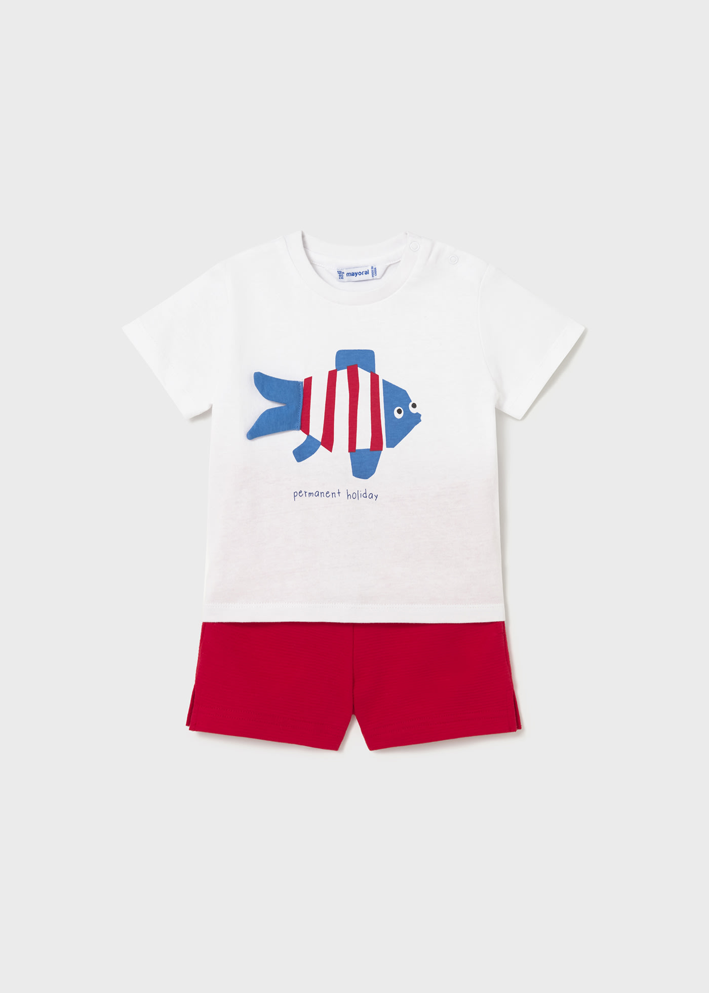 Conjunto punto pez aplique bebé