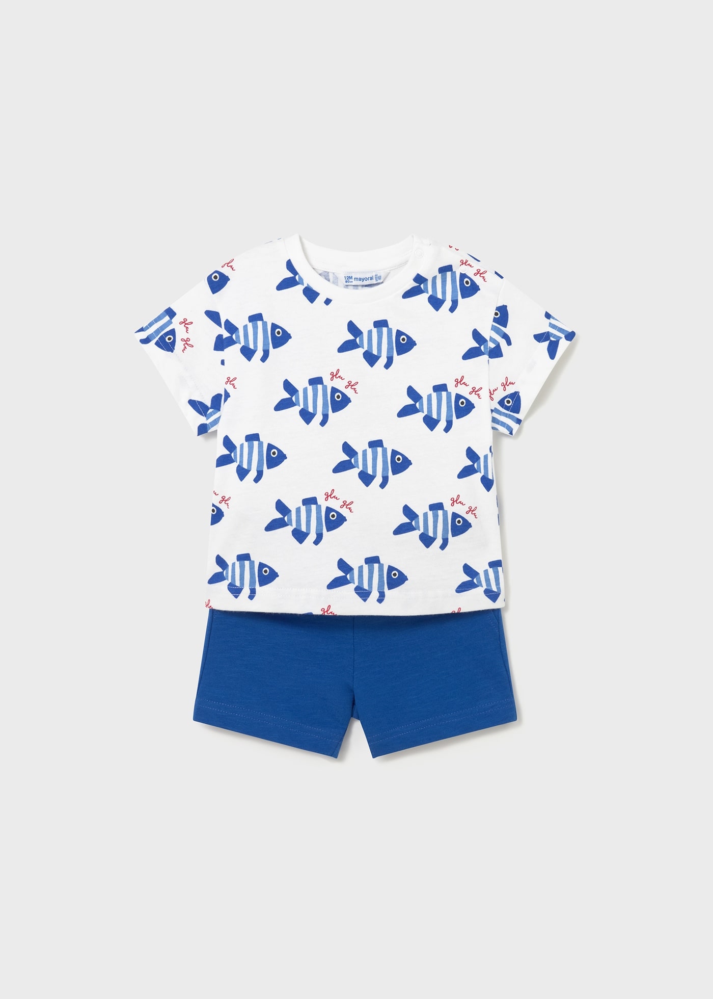 Conjunto punto estampado pez bebé