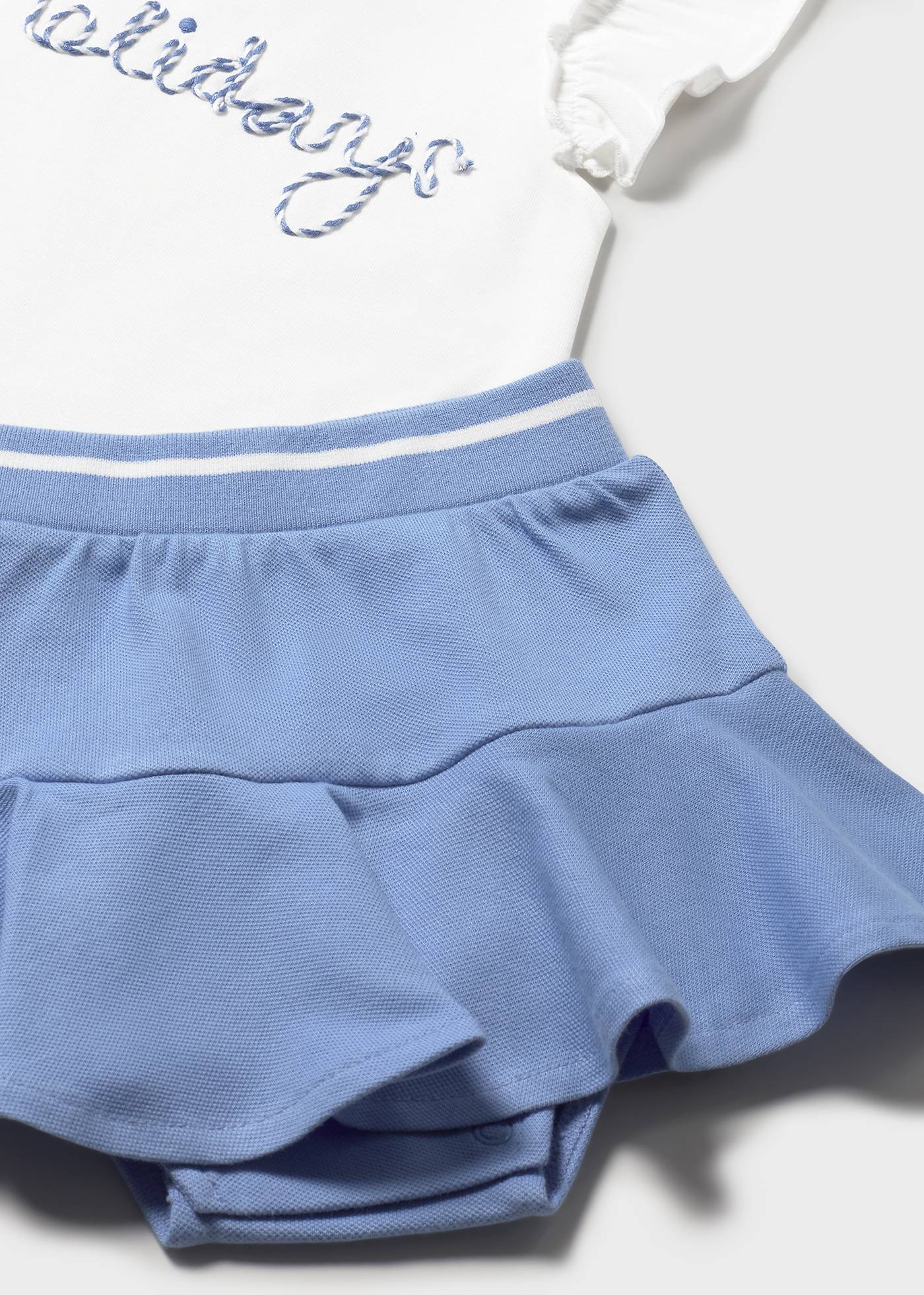 Ensemble jupe piqué bébé