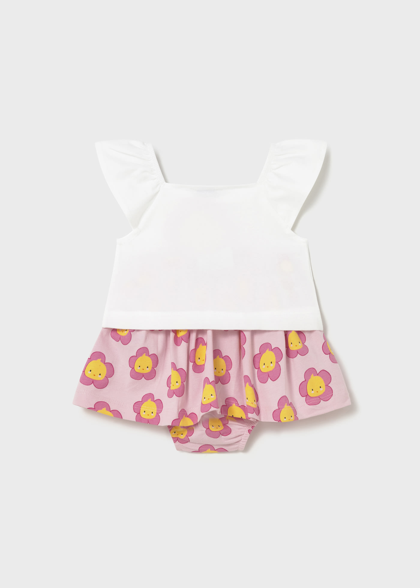 Baby print skirt set
