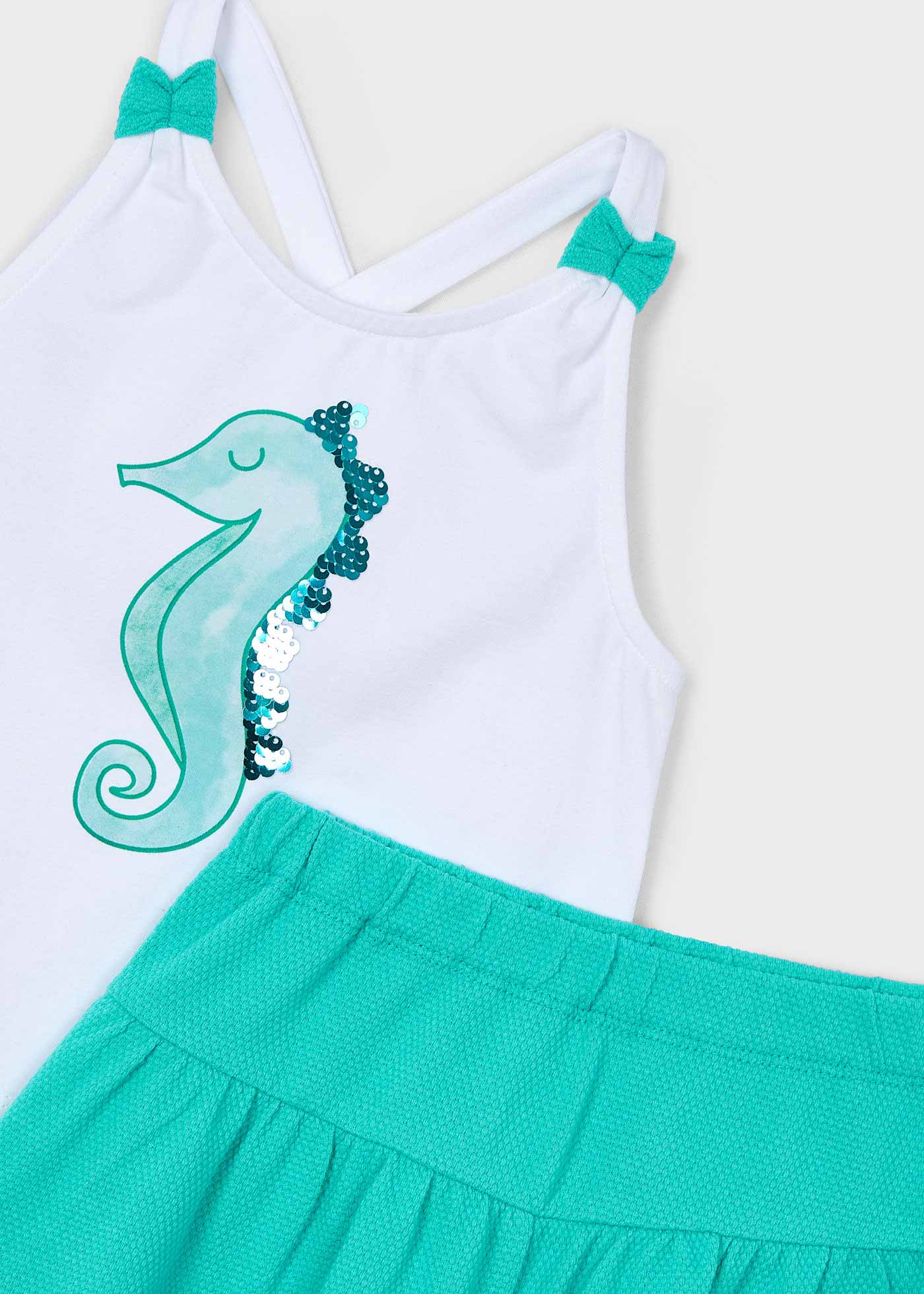 Ensemble short de plage fille