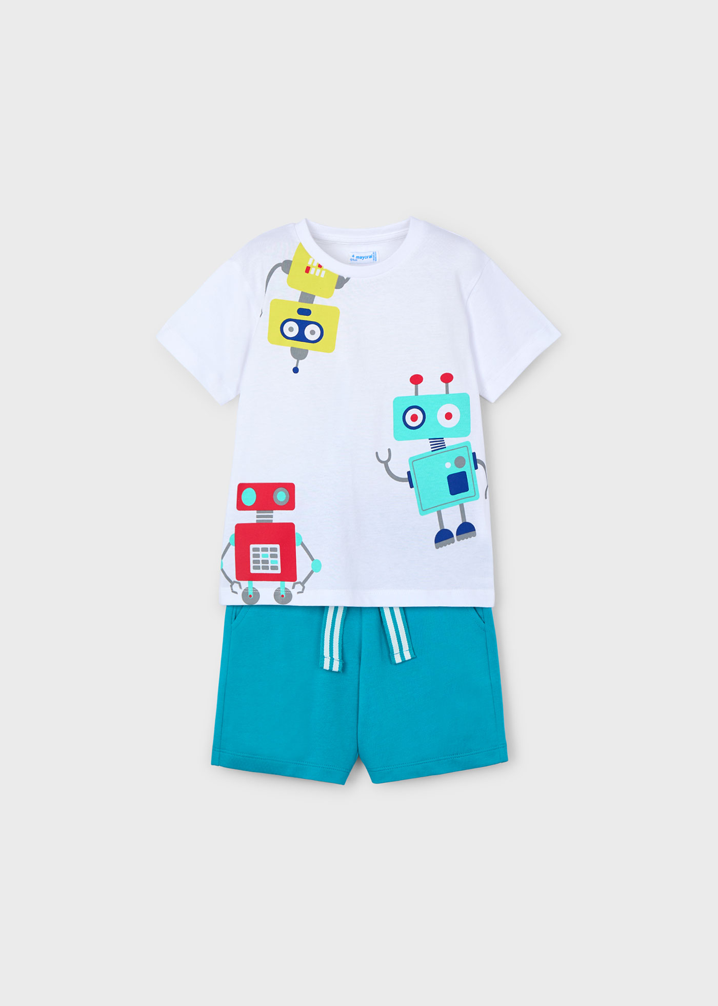Completo in maglia maxi print bambino