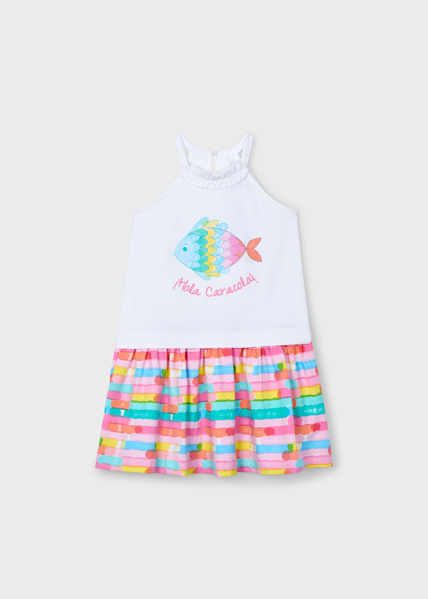 Robe combinée fille