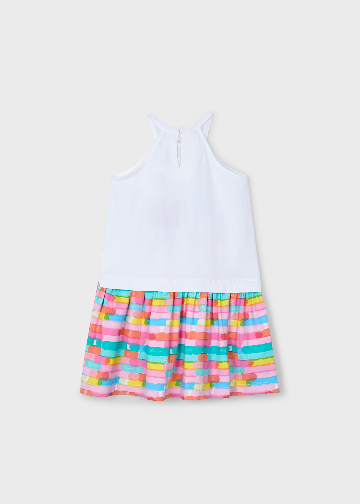 Vestido combinado niña