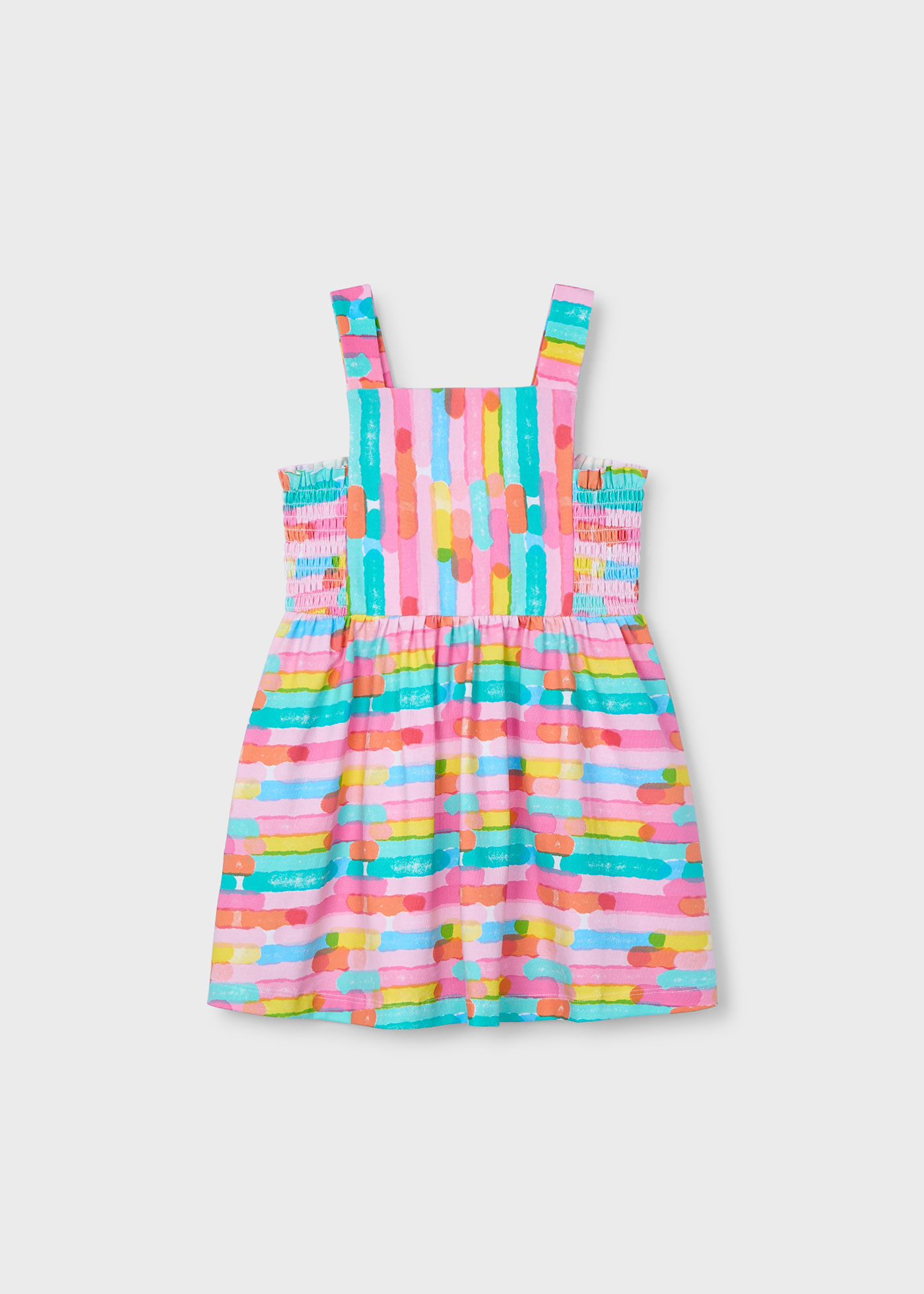 Vestido estampado multicolor niña