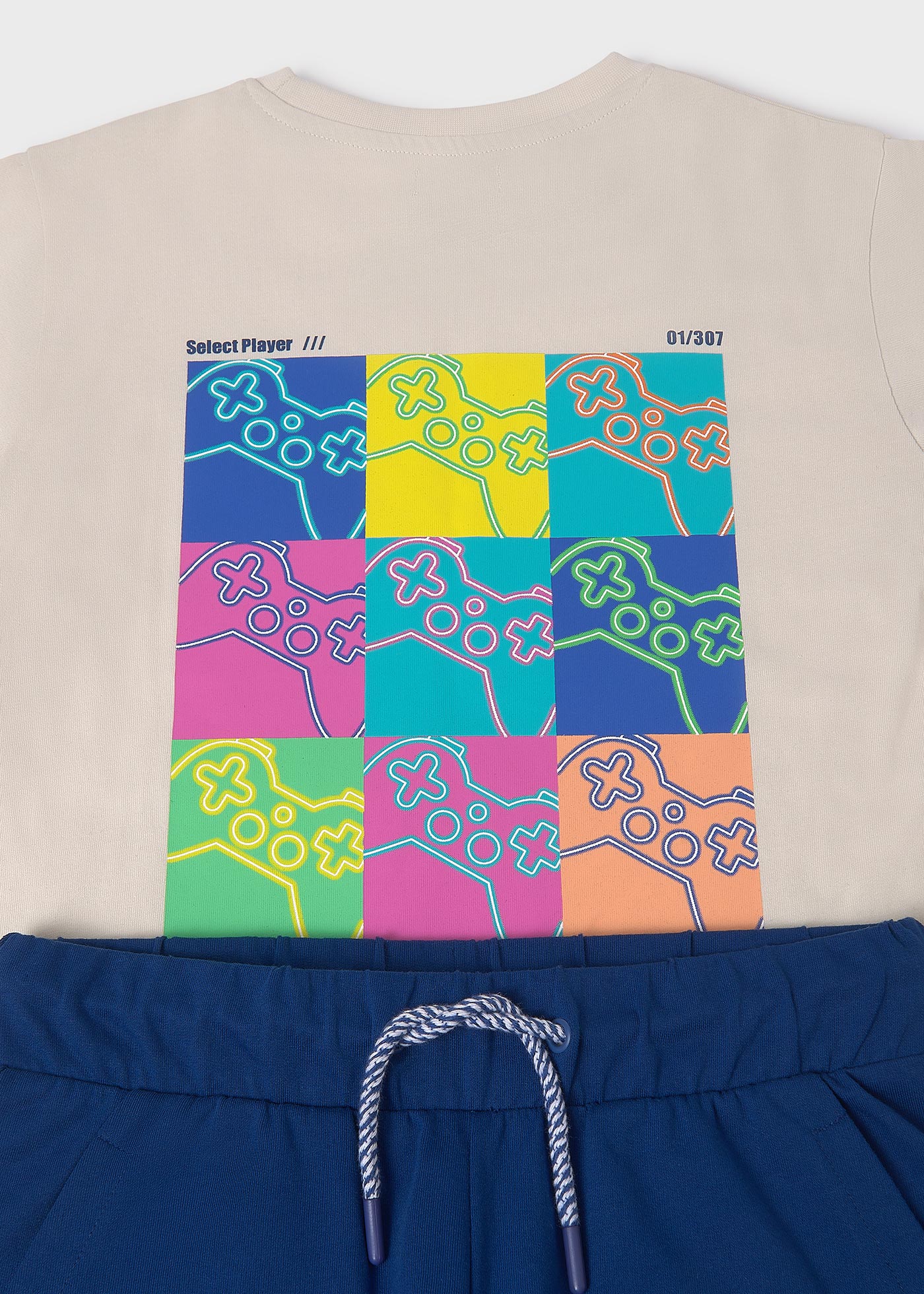 Boy back print set