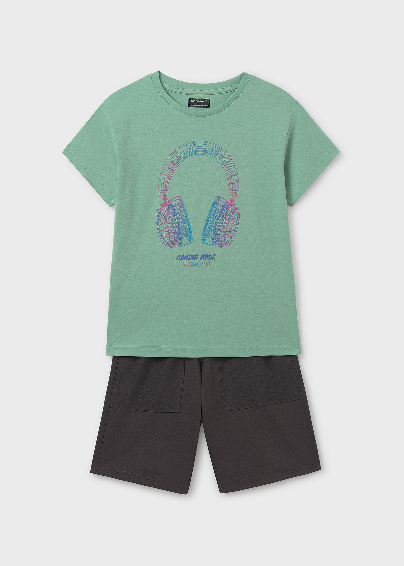 Completo in maglia cuffie ragazzo