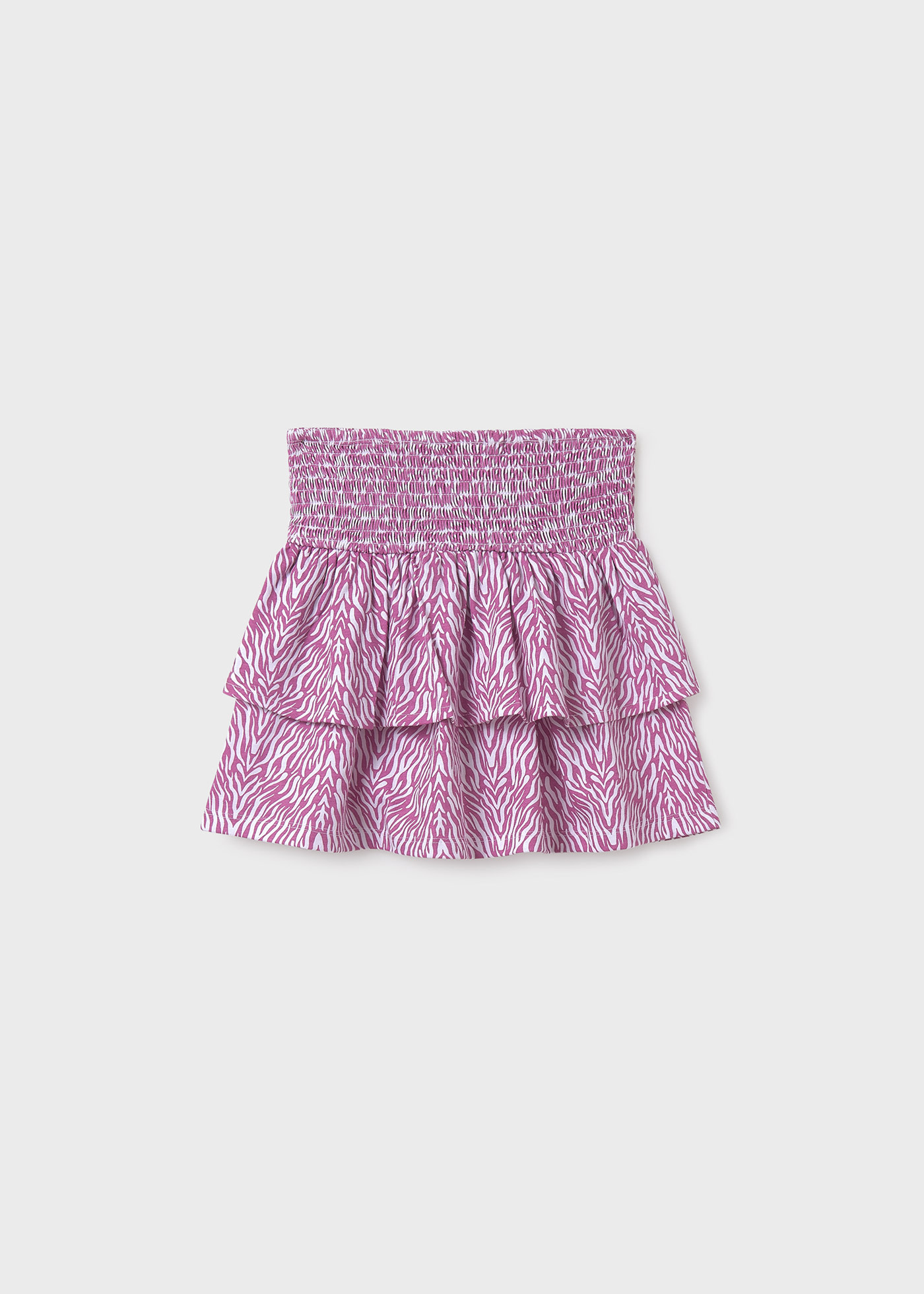 Falda volante estampada chica