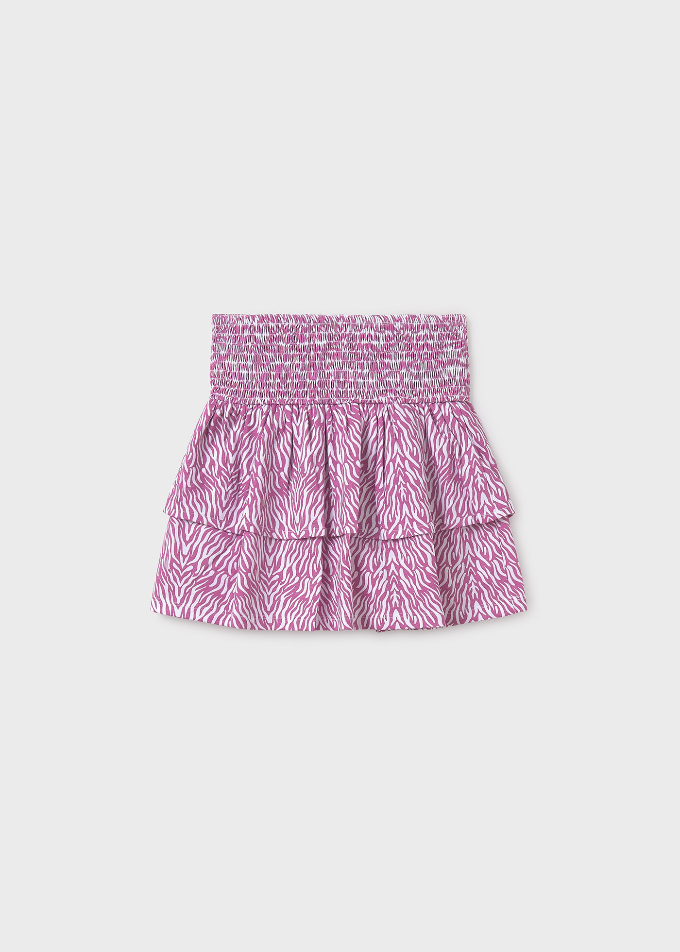Falda volante estampada chica