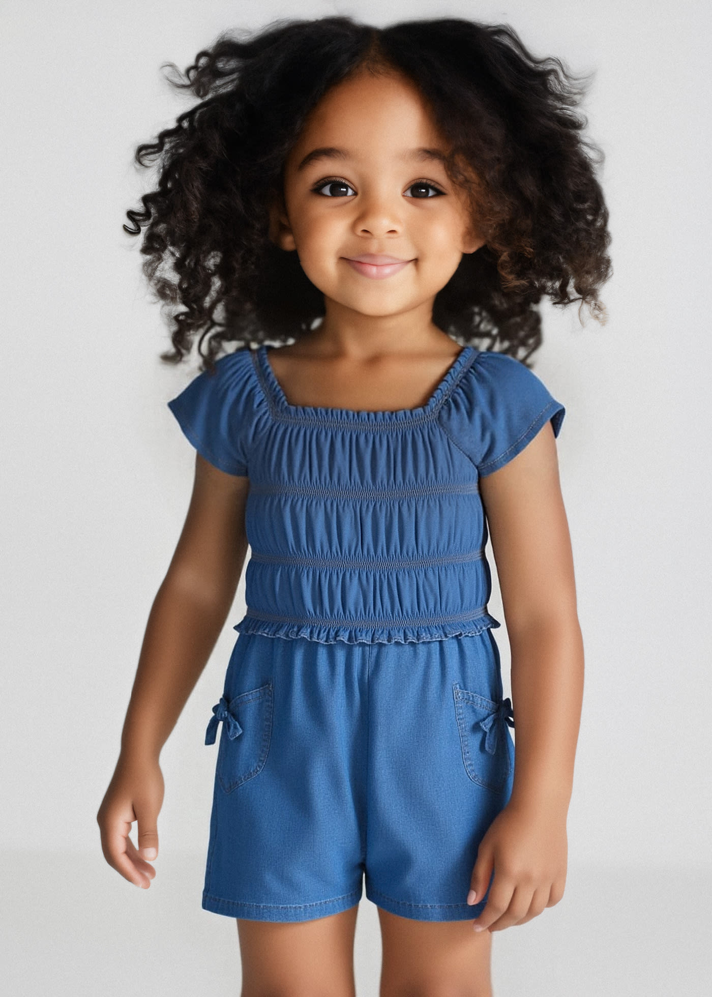 Girl ruched playsuit