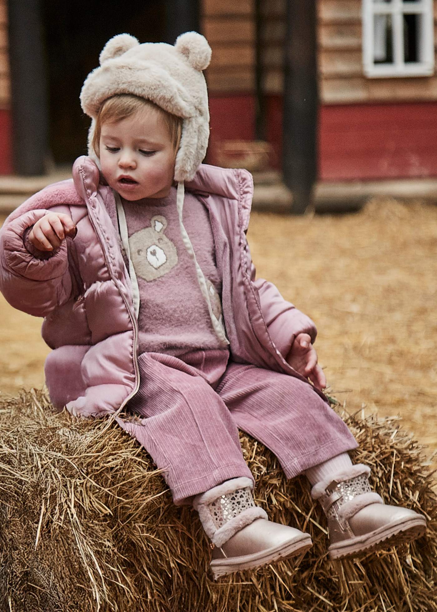 Pantalone velluto a costine neonata