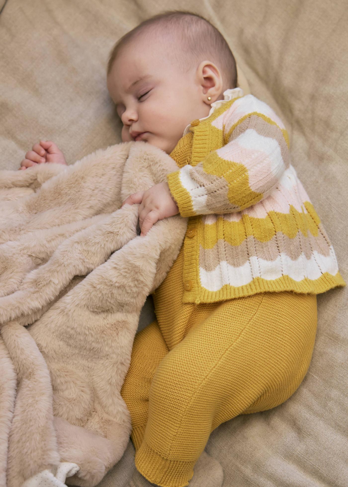 Couverture avec pompon bébé