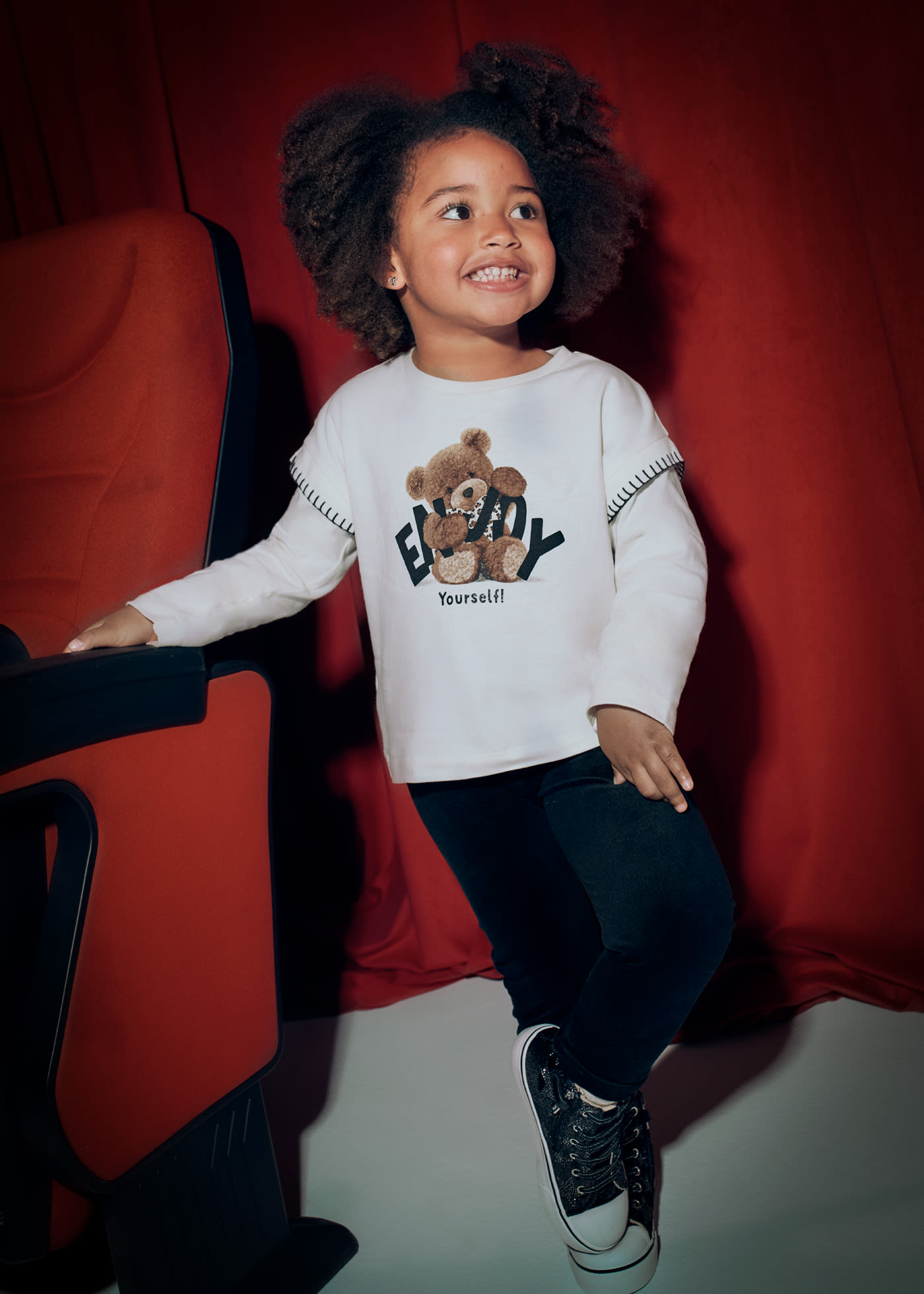 Leggings veludo menina