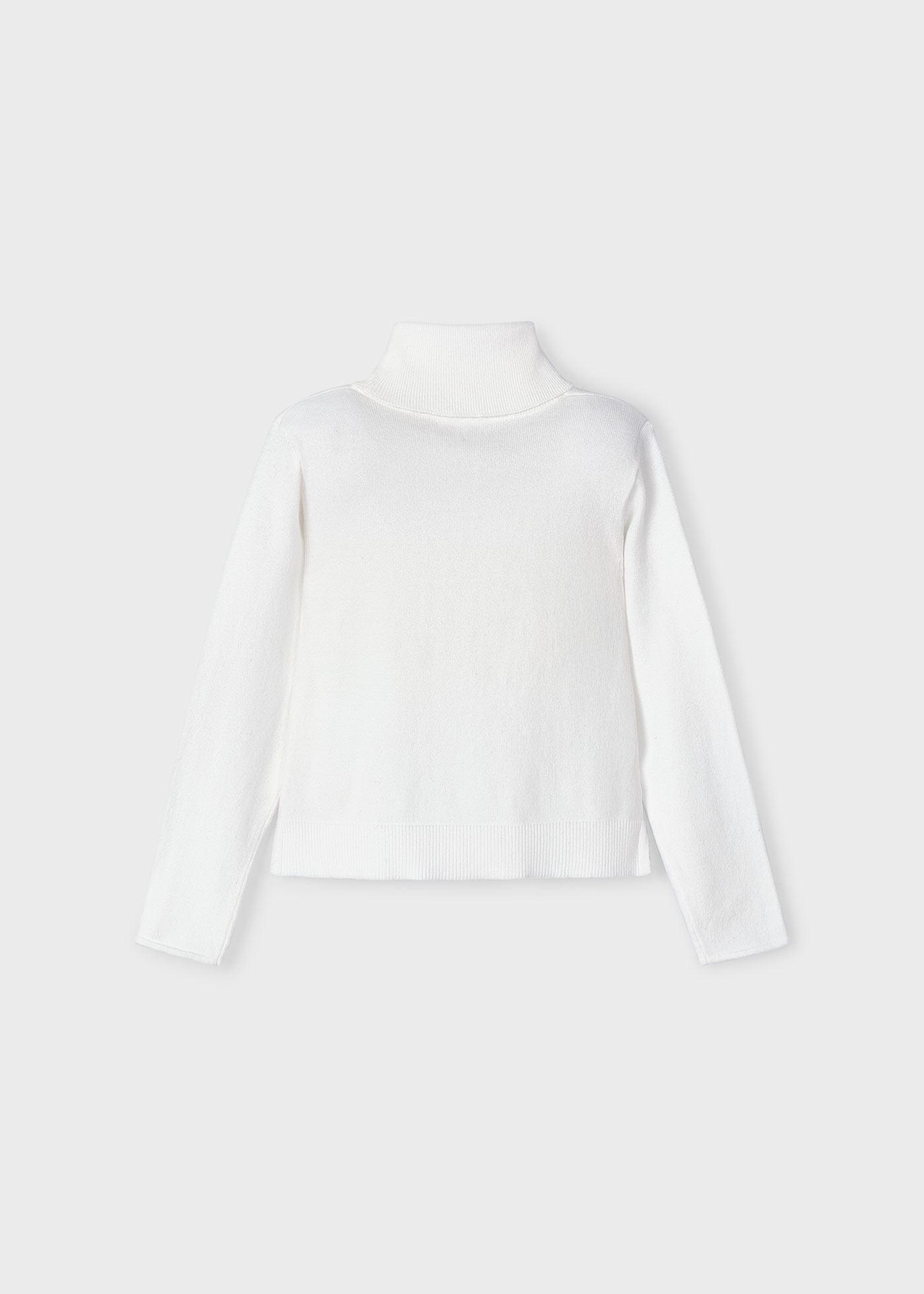 Pull col cheminée basique fille