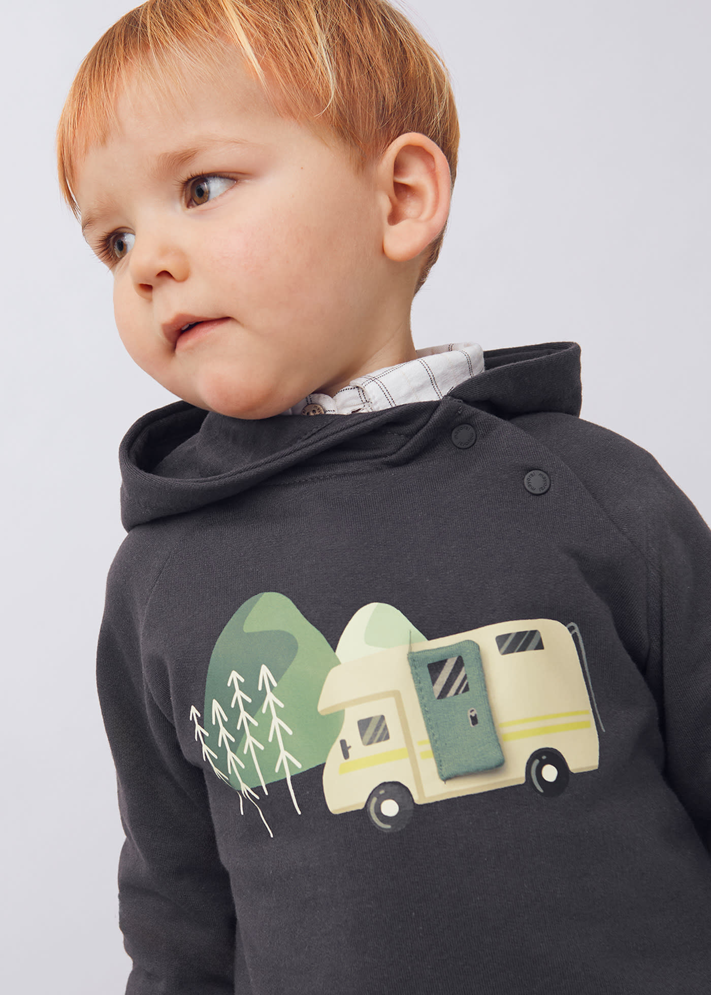Sudadera capucha interactiva bebé