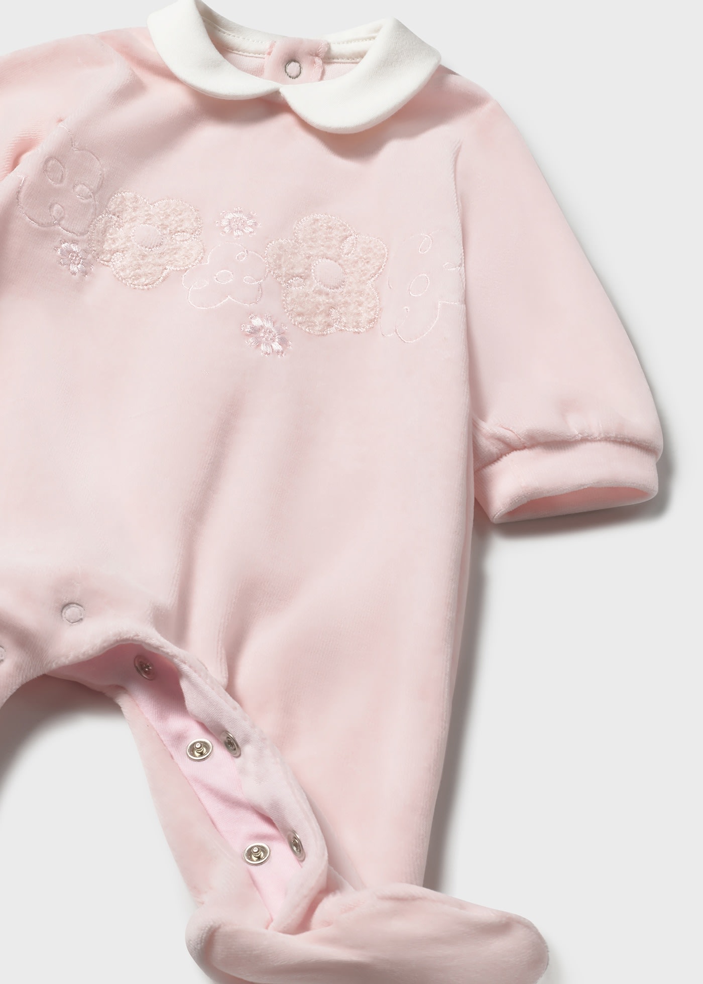 Babygrow aveludado recém nascida