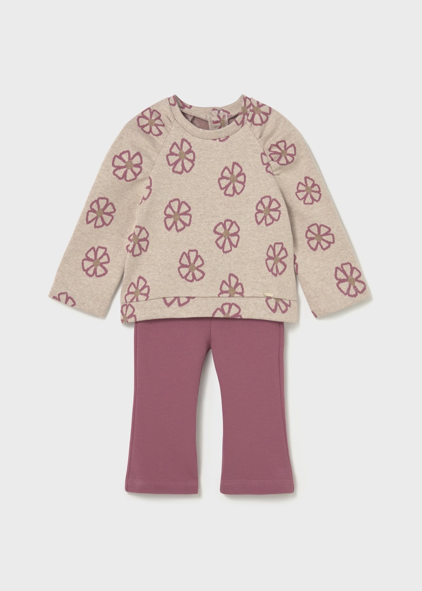 Baby legging and printed jumper set