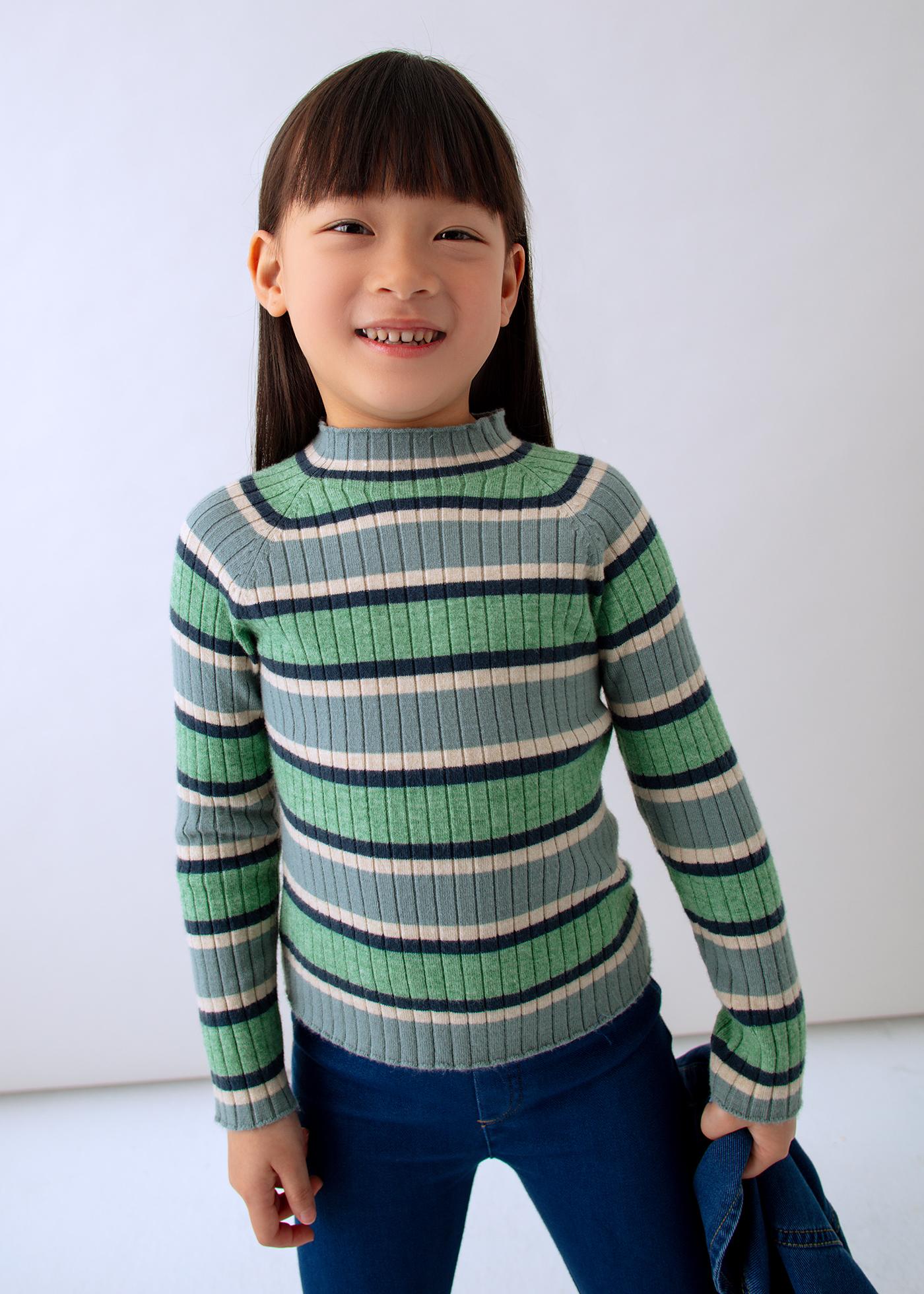 Girls high neck shirt