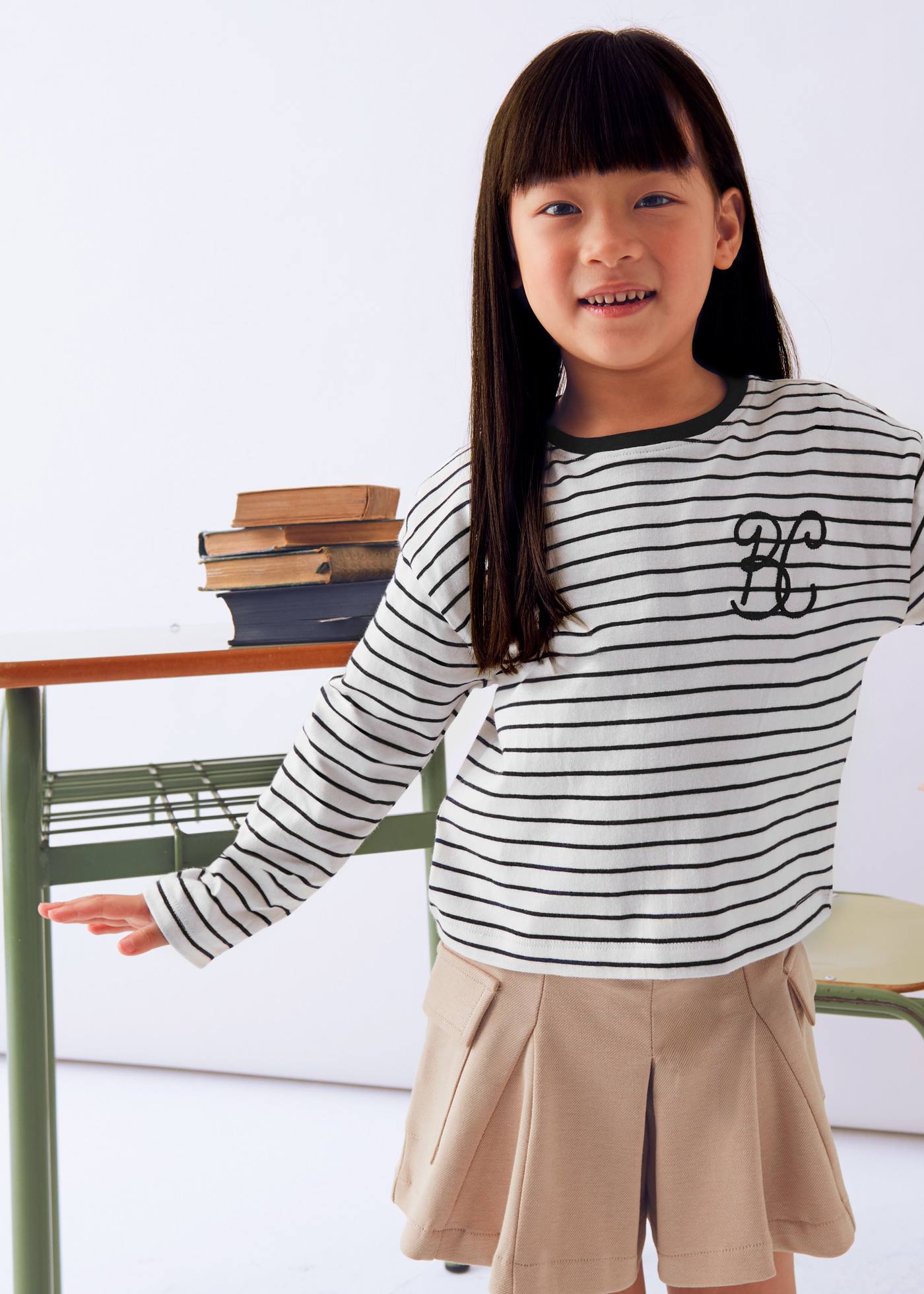 T-shirt rayé unisexe