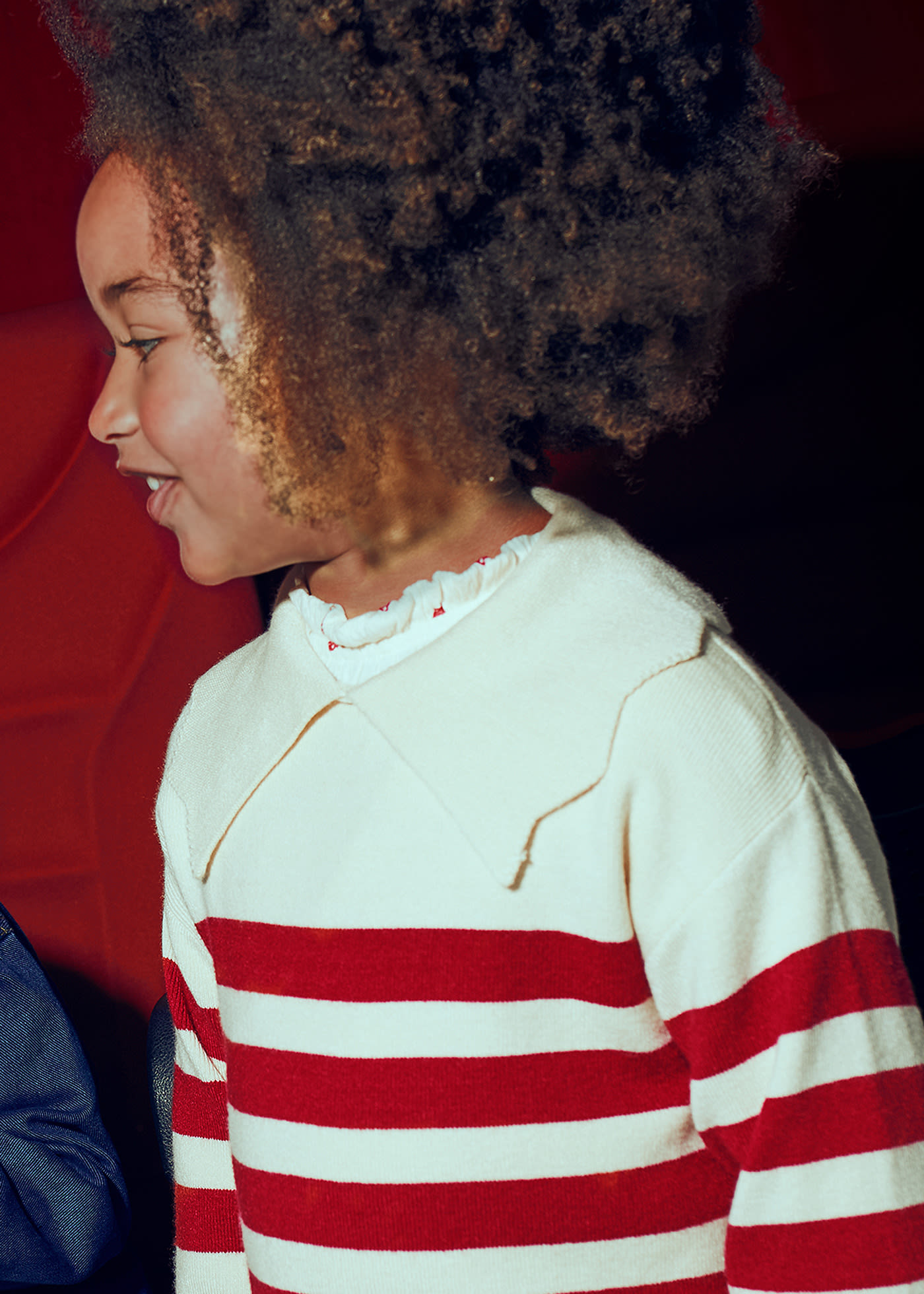 Maglione righe bambina
