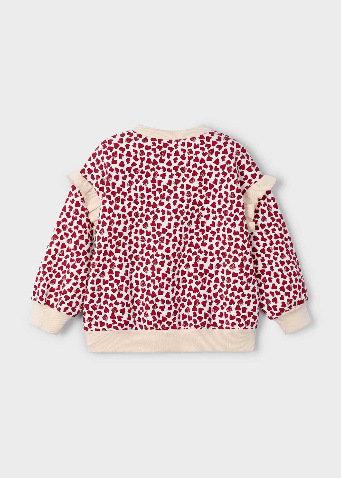Girls ruffle sleeved jumper