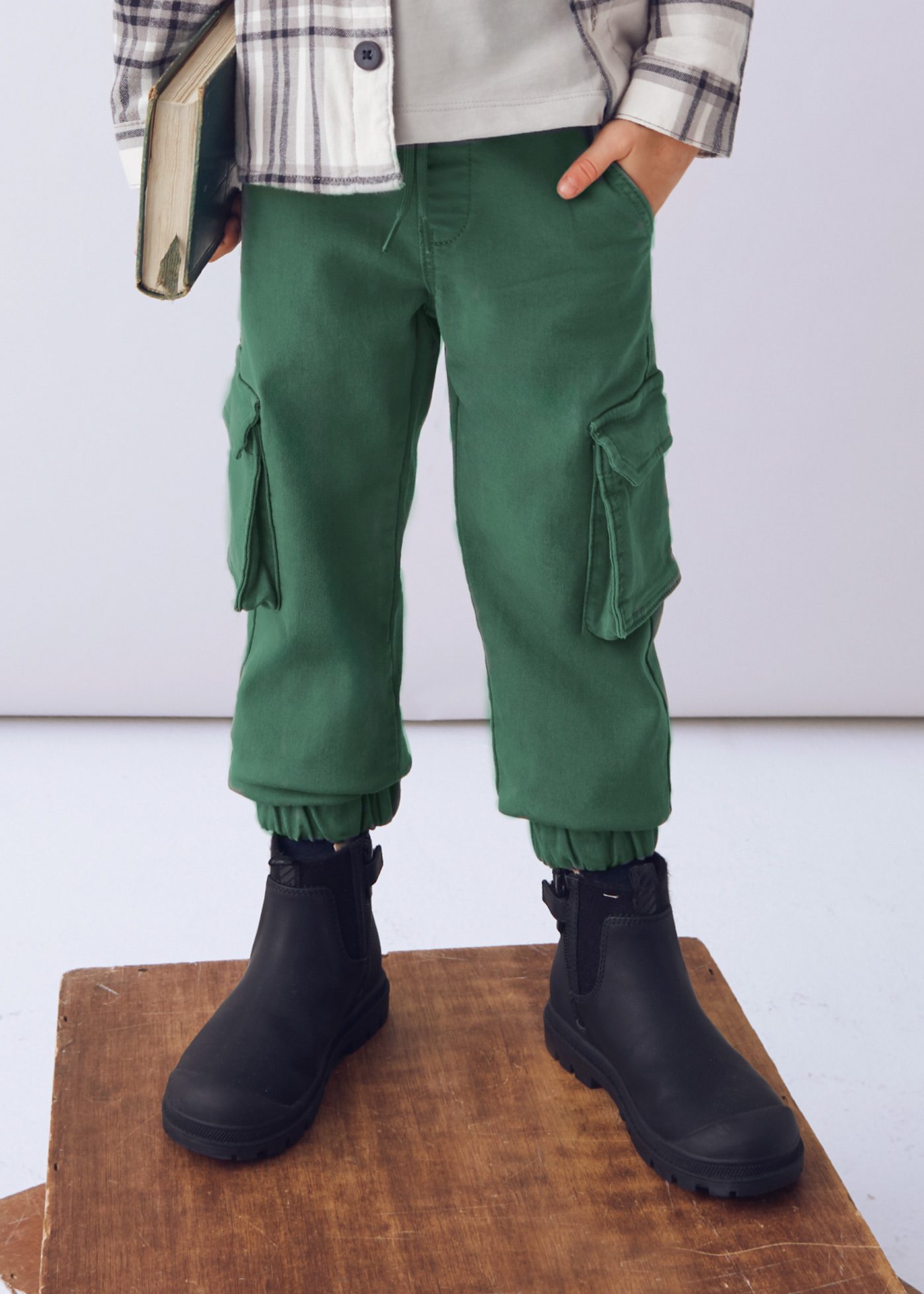 Boys soft cargo pants