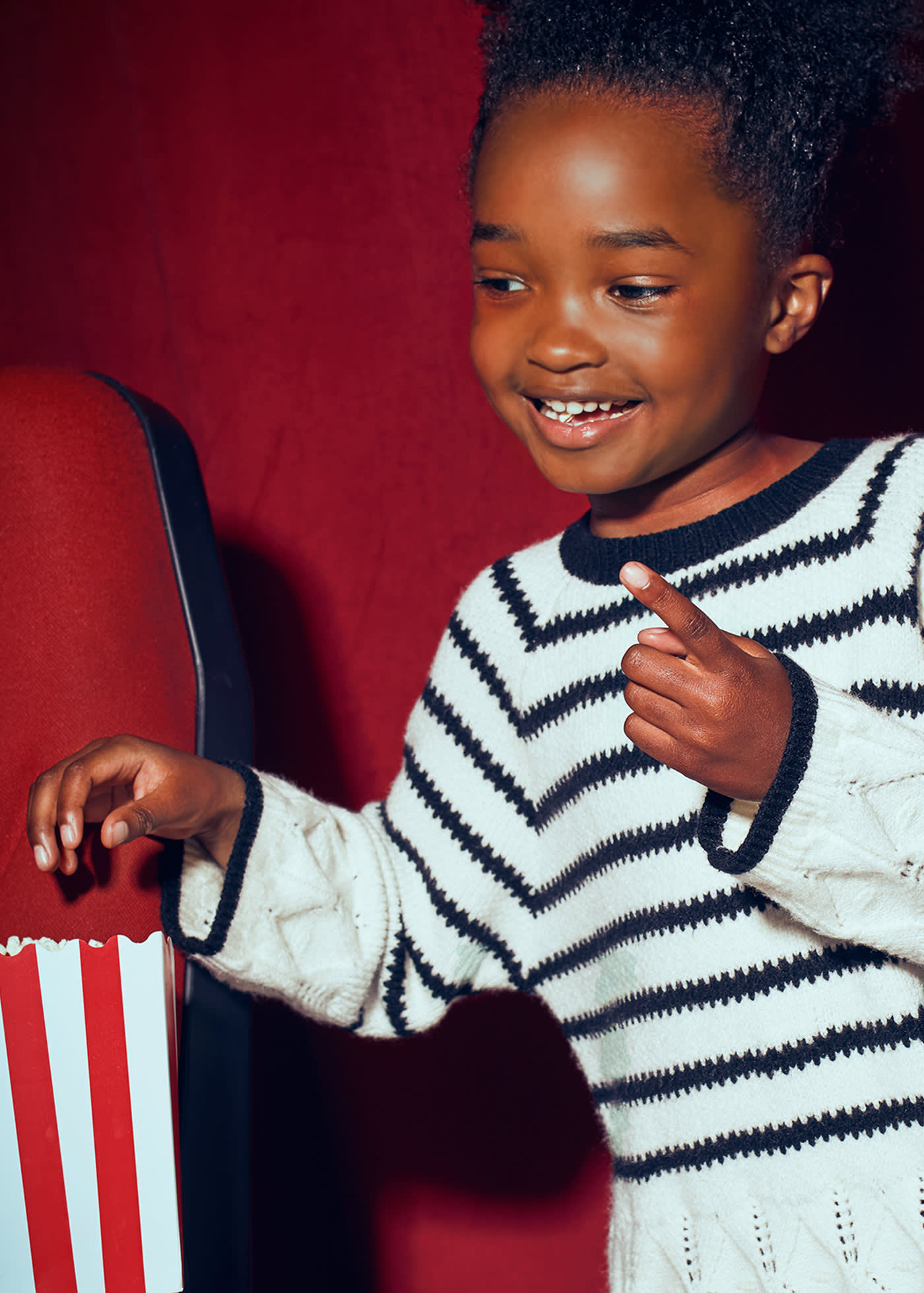 Girl Striped Sweater and Pants Set