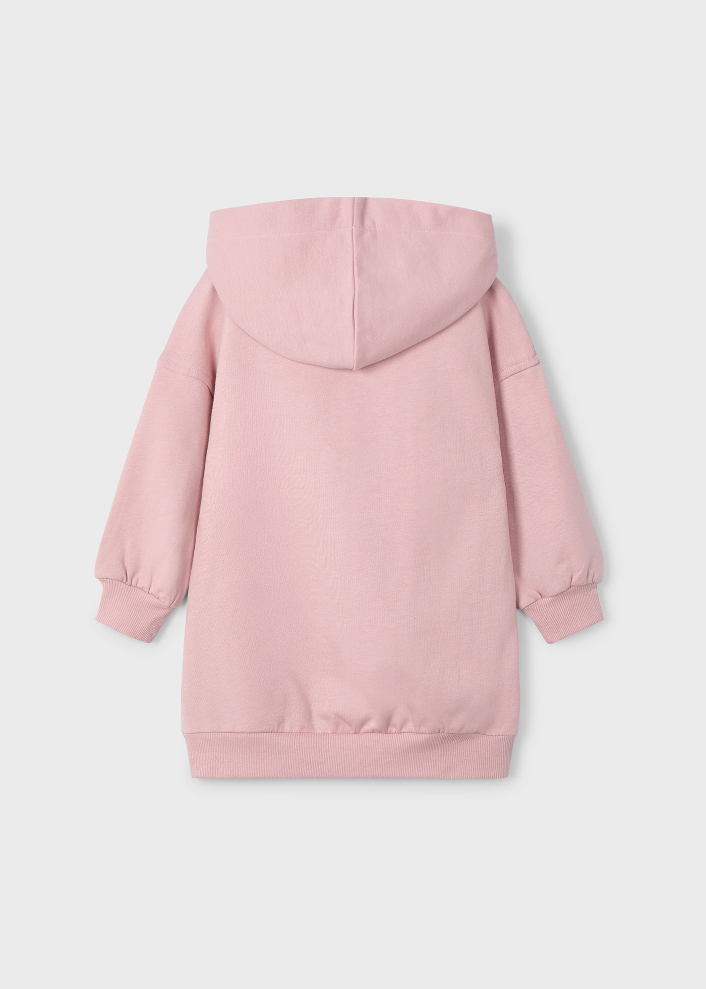 Vestido felpa capuz menina