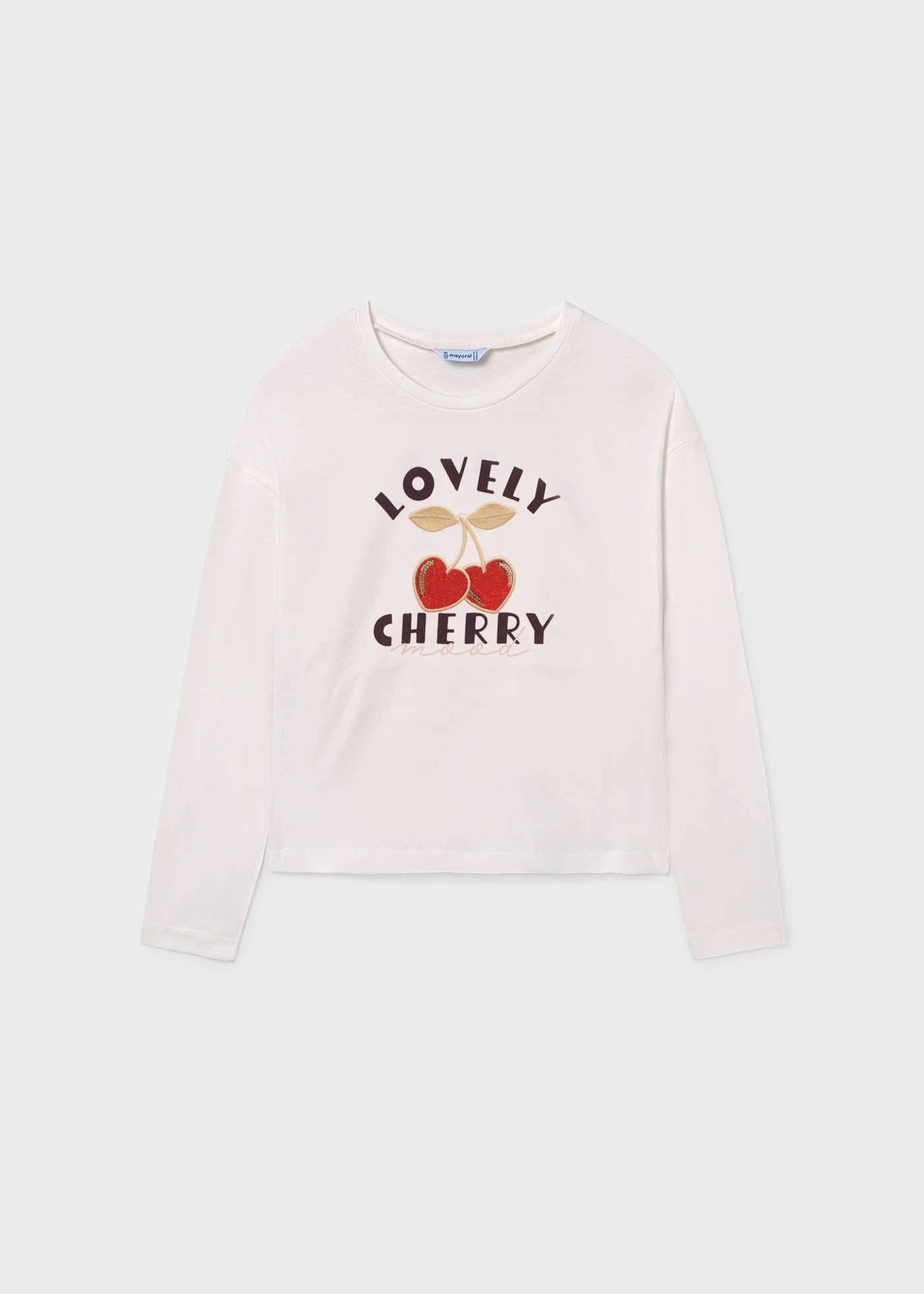 Girls basic letters T-shirt