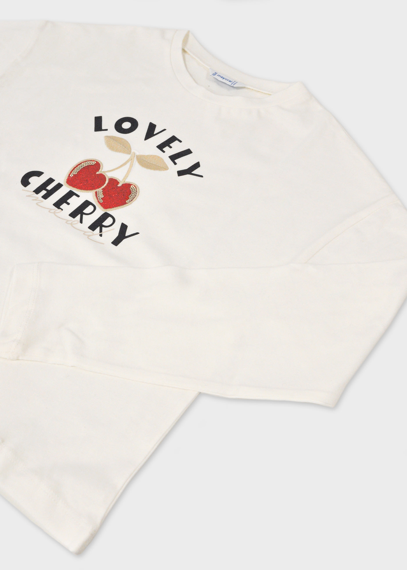 Girls basic letters T-shirt