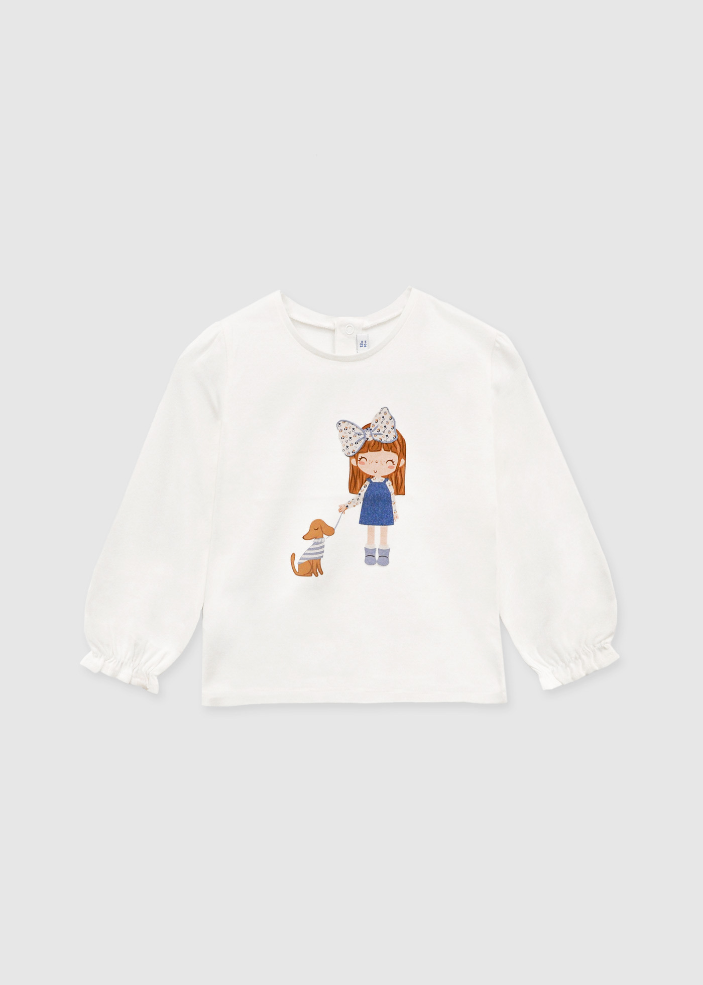 Tricou bebe imprimeu papusa