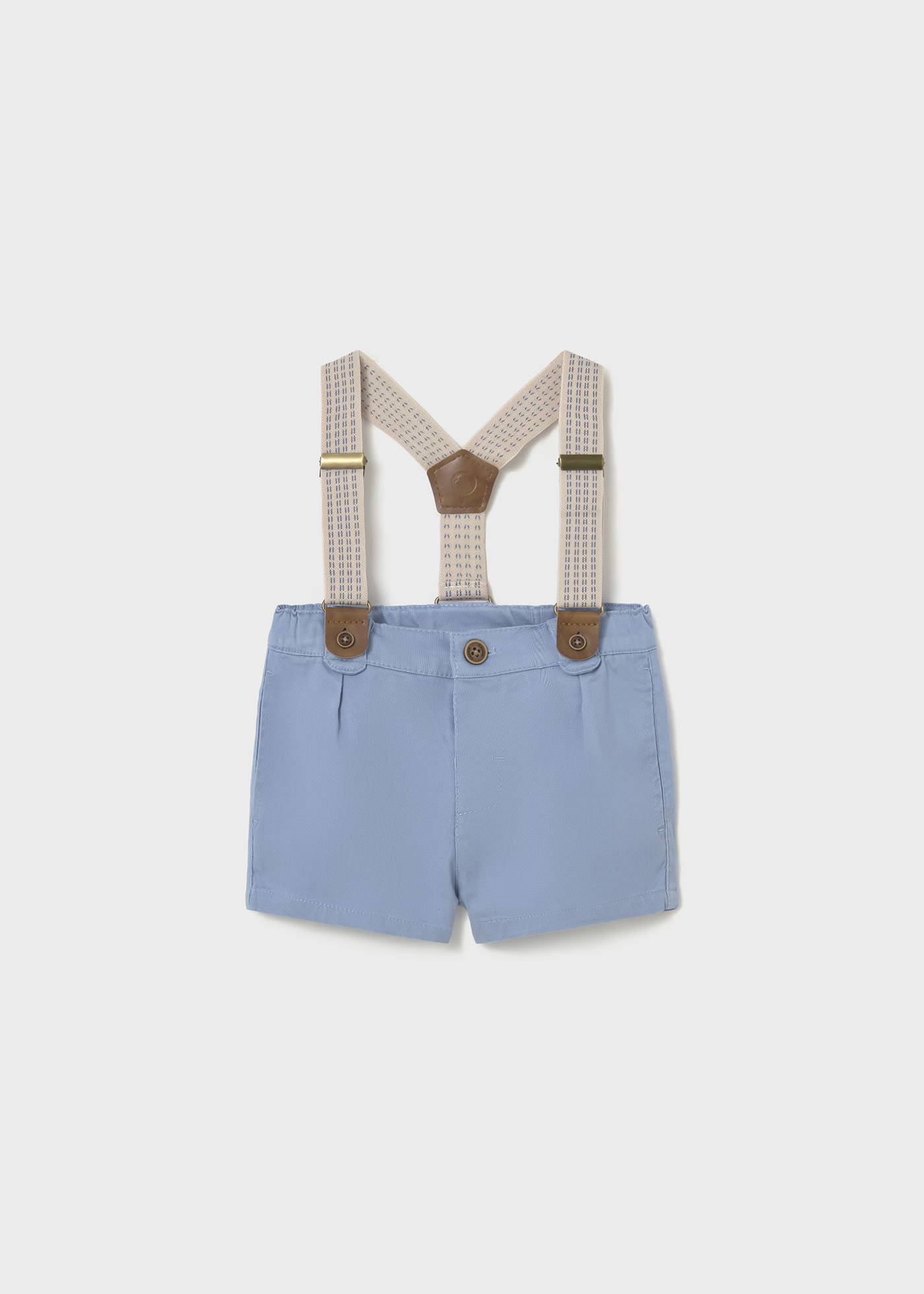 Baby pique shorts with braces