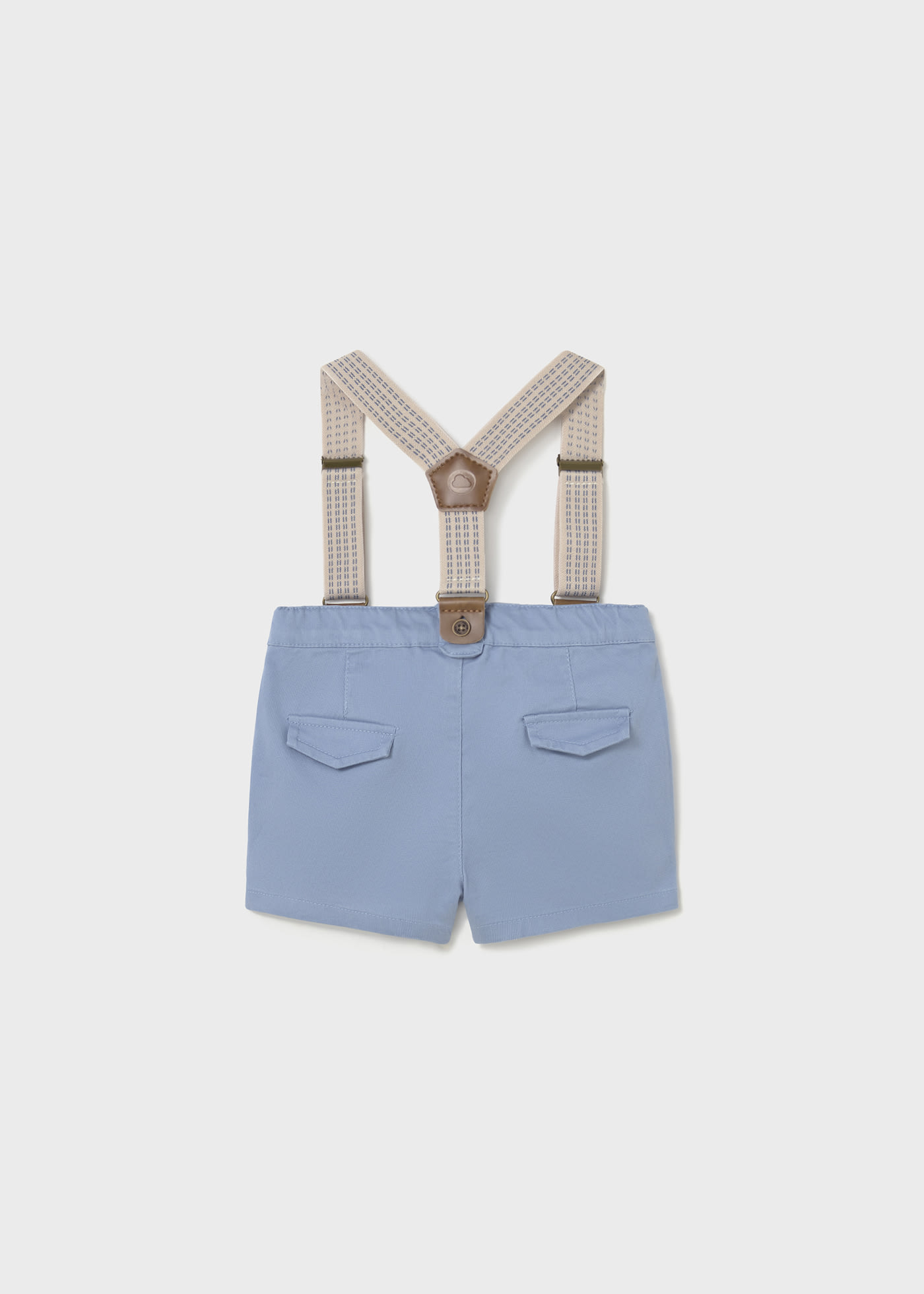Baby pique shorts with braces