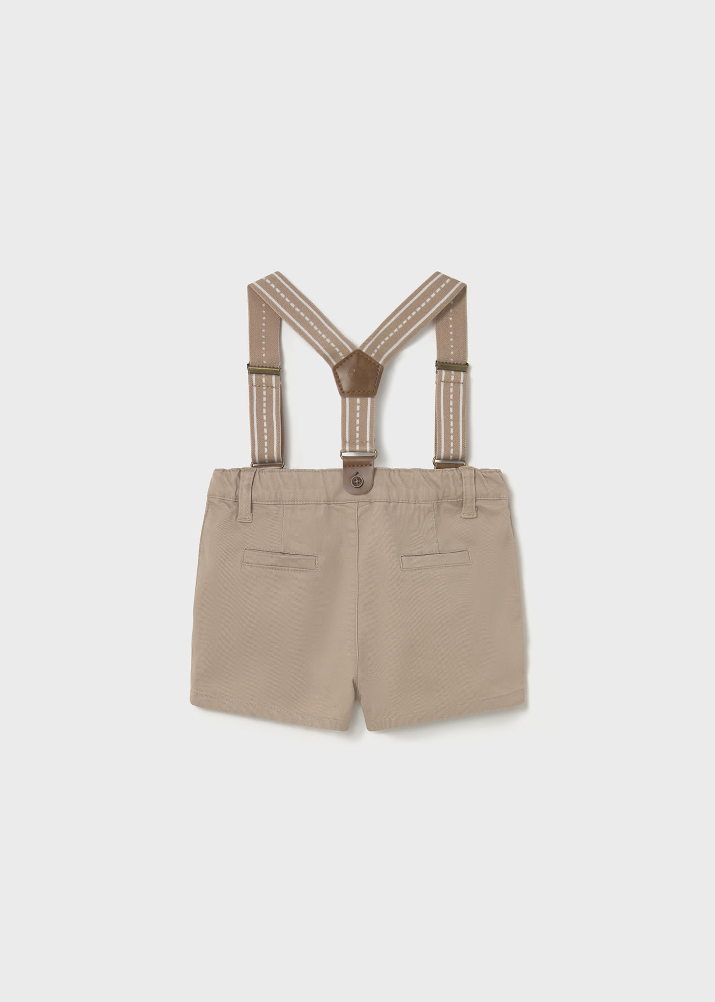Baby pique shorts with braces