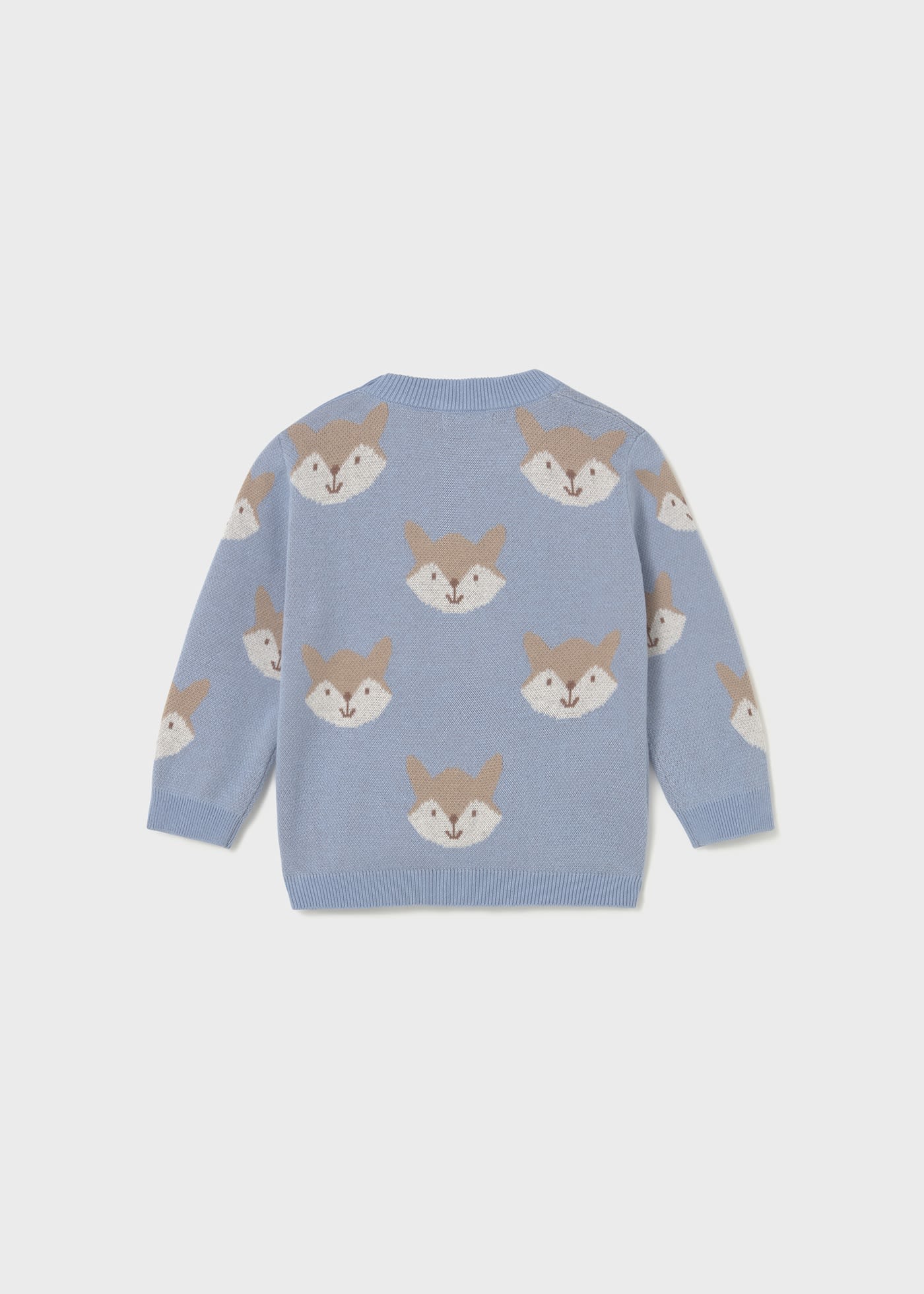 Baby jacquard fox jumper