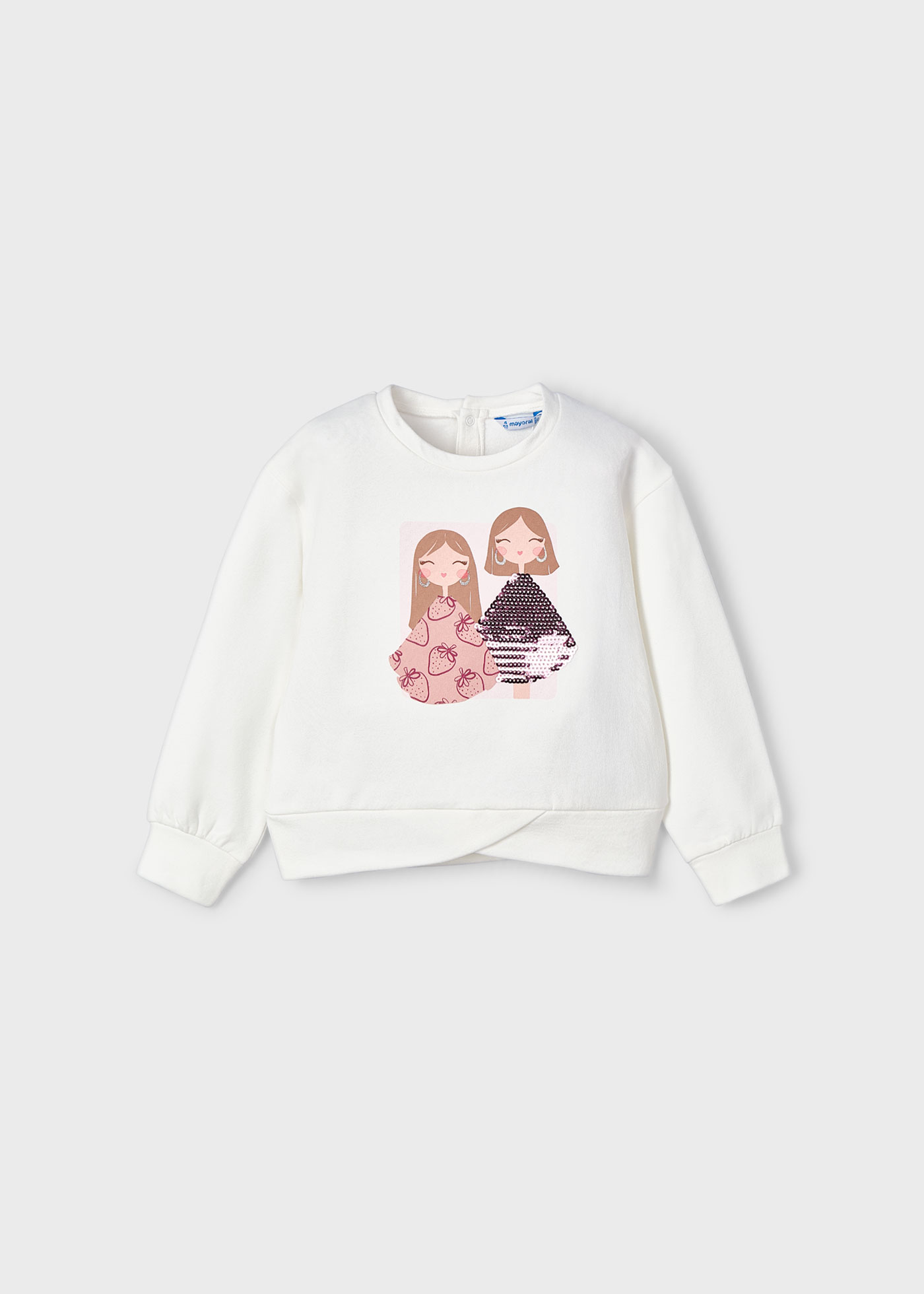 Girl doll print jumper