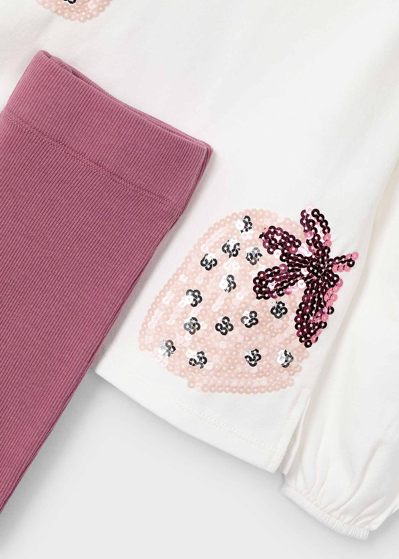 Conjunto leggings flared menina