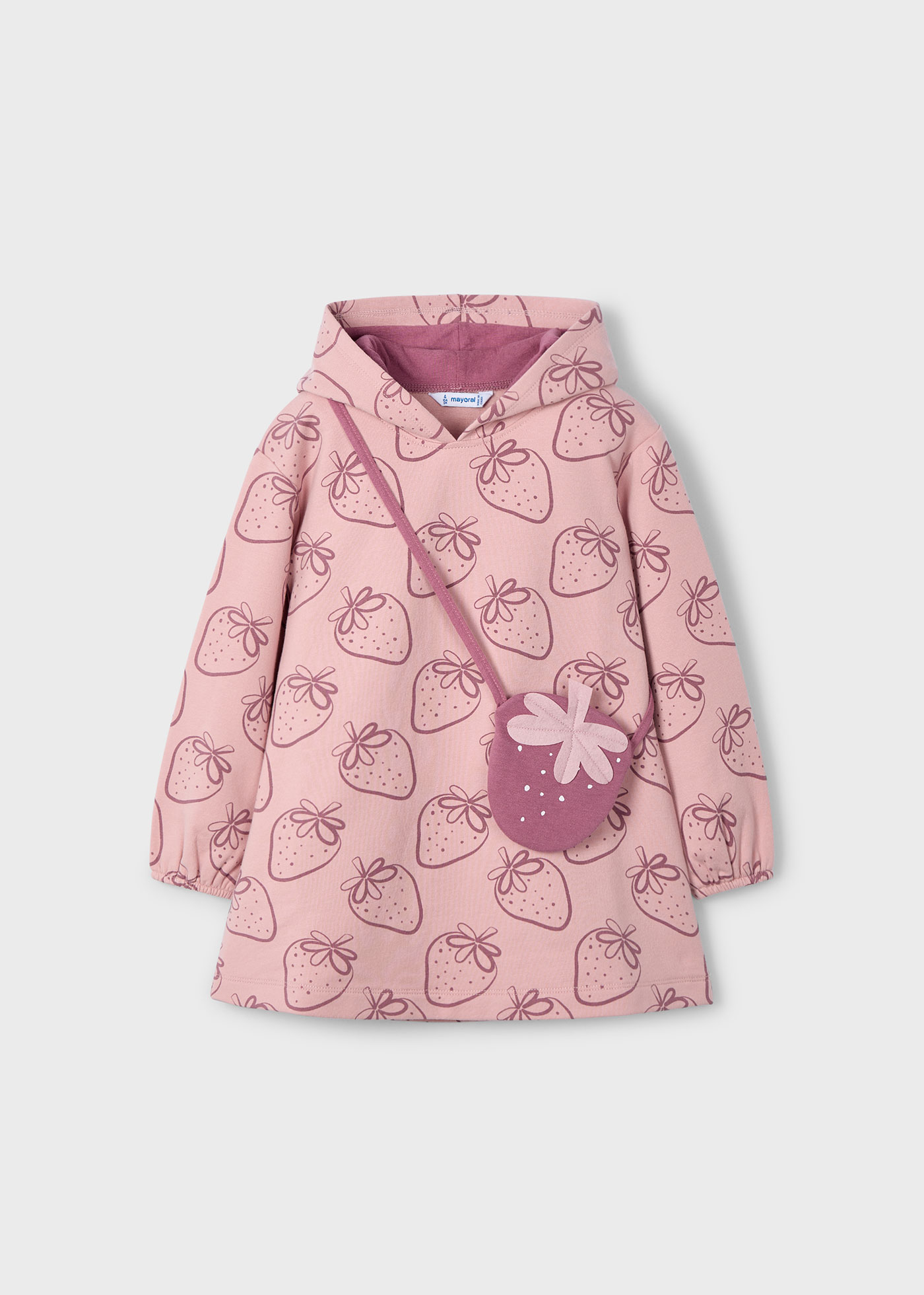 Girl Printed Dress with Purse