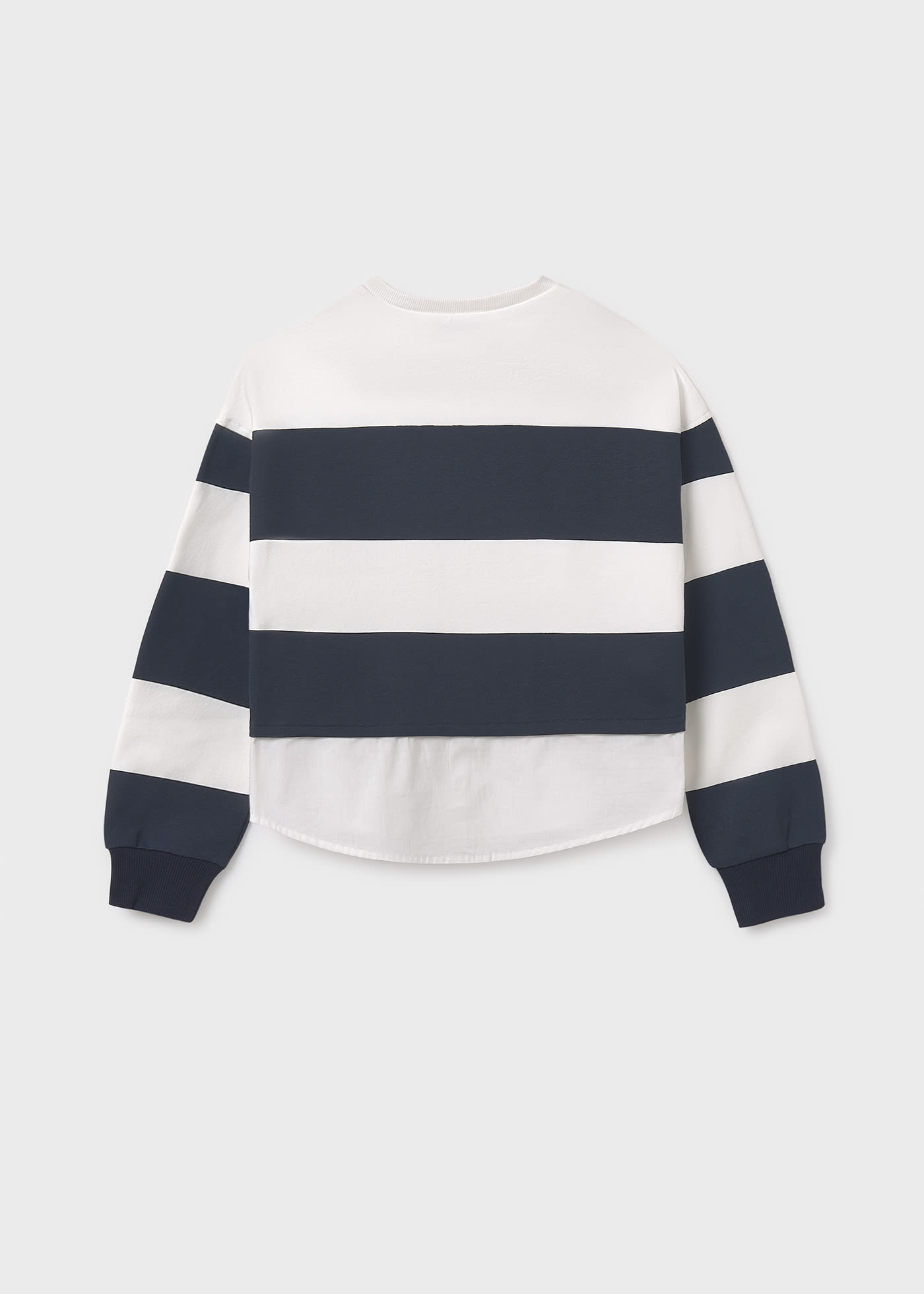 Bluza sport fata cu banda efect camasa