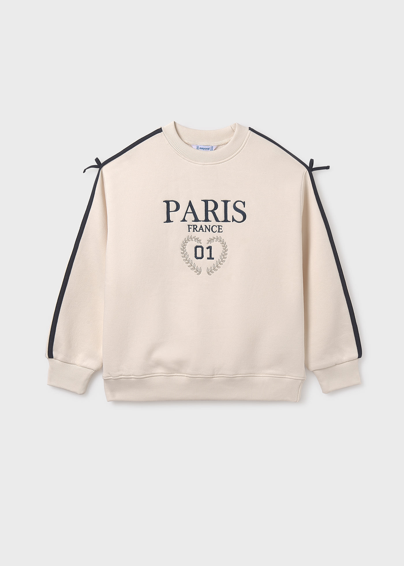 Girl striped side sweatshirt