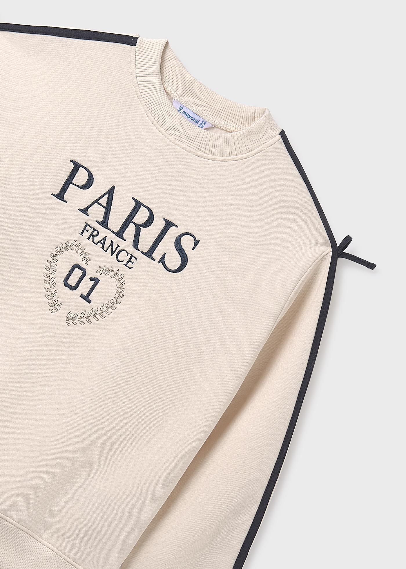 Girl striped side sweatshirt