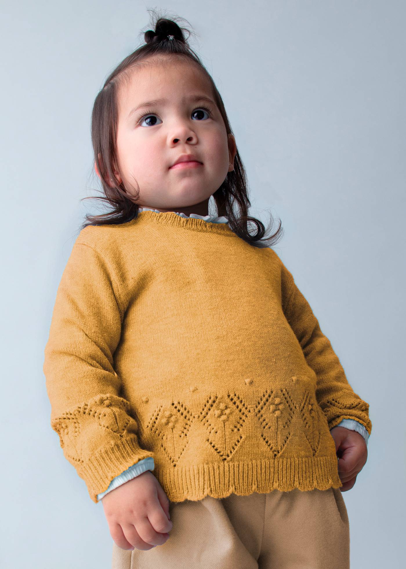 Sweter ażurowy dla niemowlęcia
