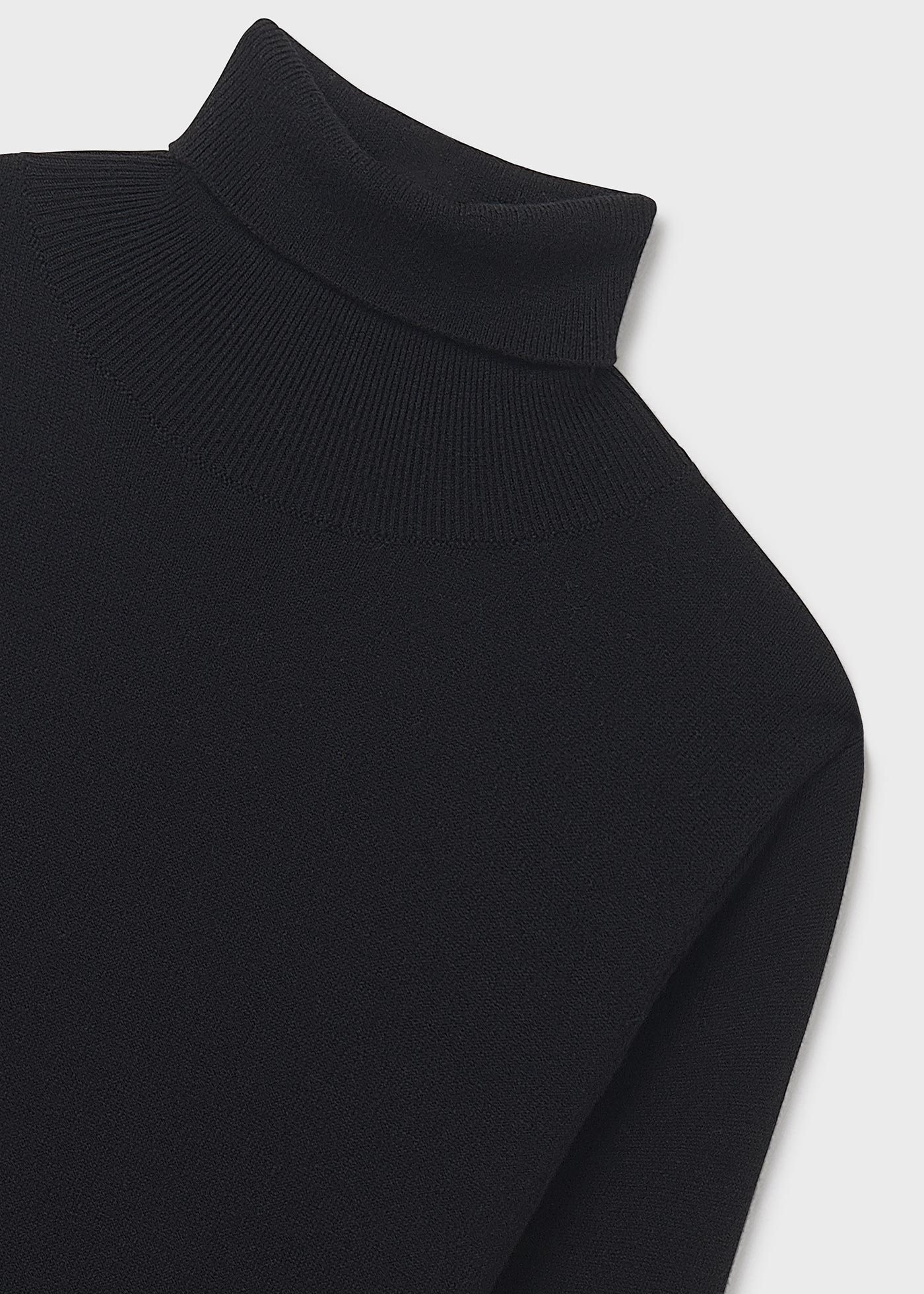 Pull col cheminée basique fille