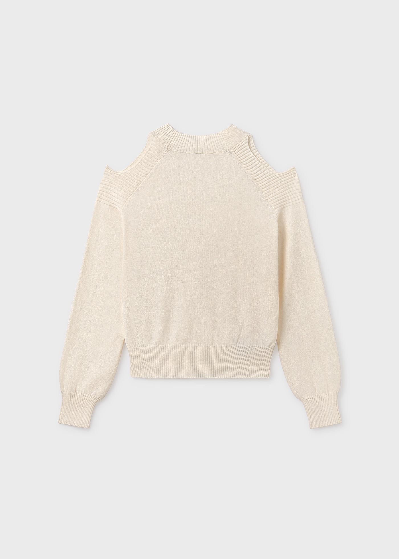 Girls open shoulder jumper