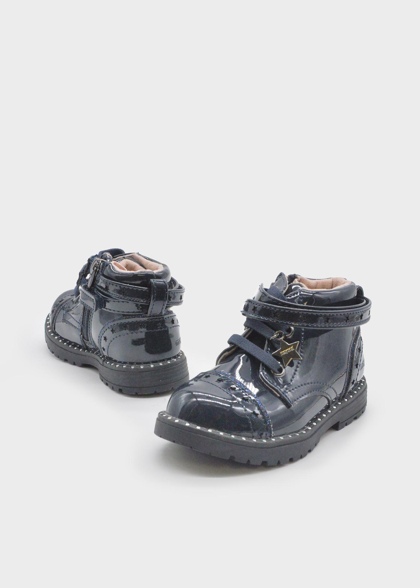 Baby Patent Leather Ankle Boots