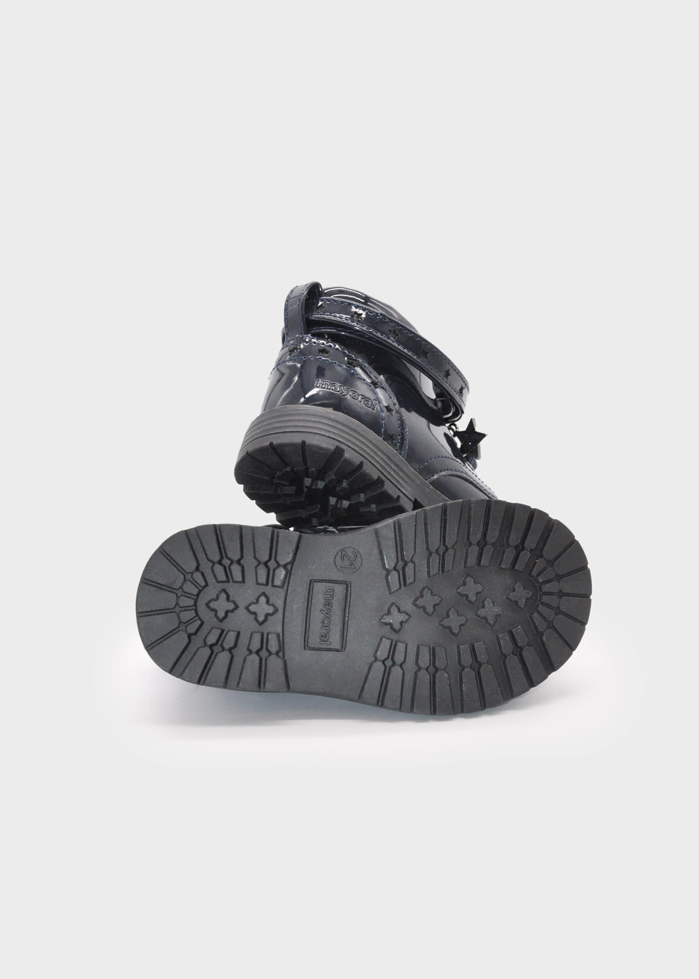 Baby patent leather boots
