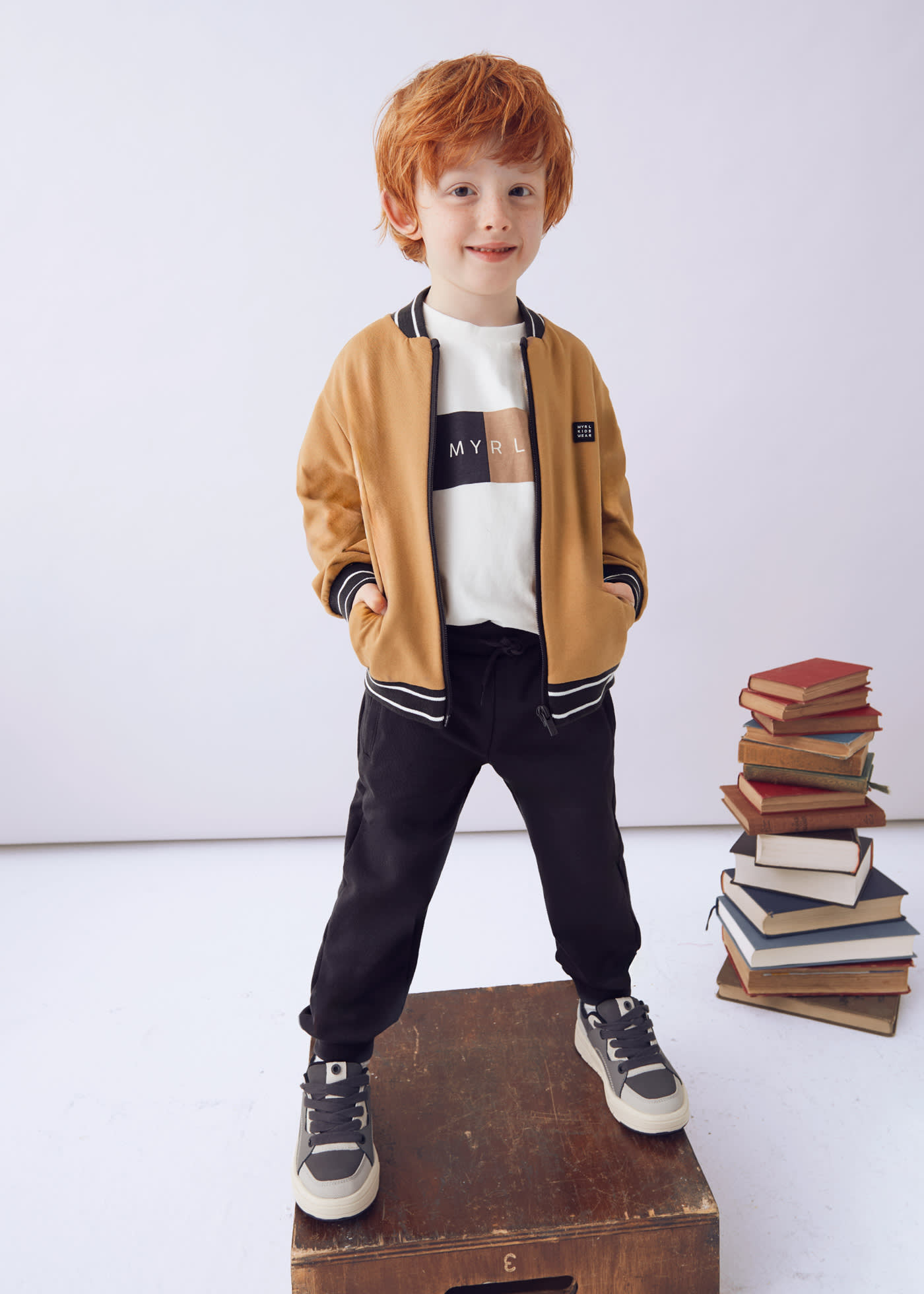 Boys 3 piece bomber jacket tracksuit