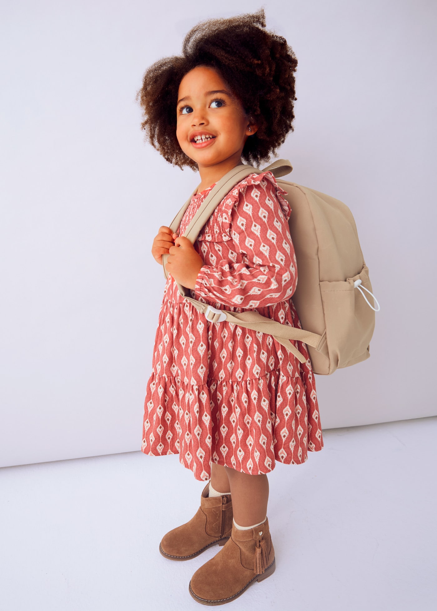 Sukienka ze wzorem dla dziewczynki